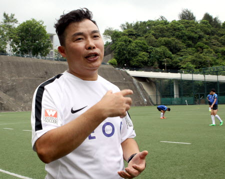 YFCMD coach Li Chi-kin was unhappy that his side blew a two-goal lead against high-flying Sun Pegasus. Photo: SCMP Picture