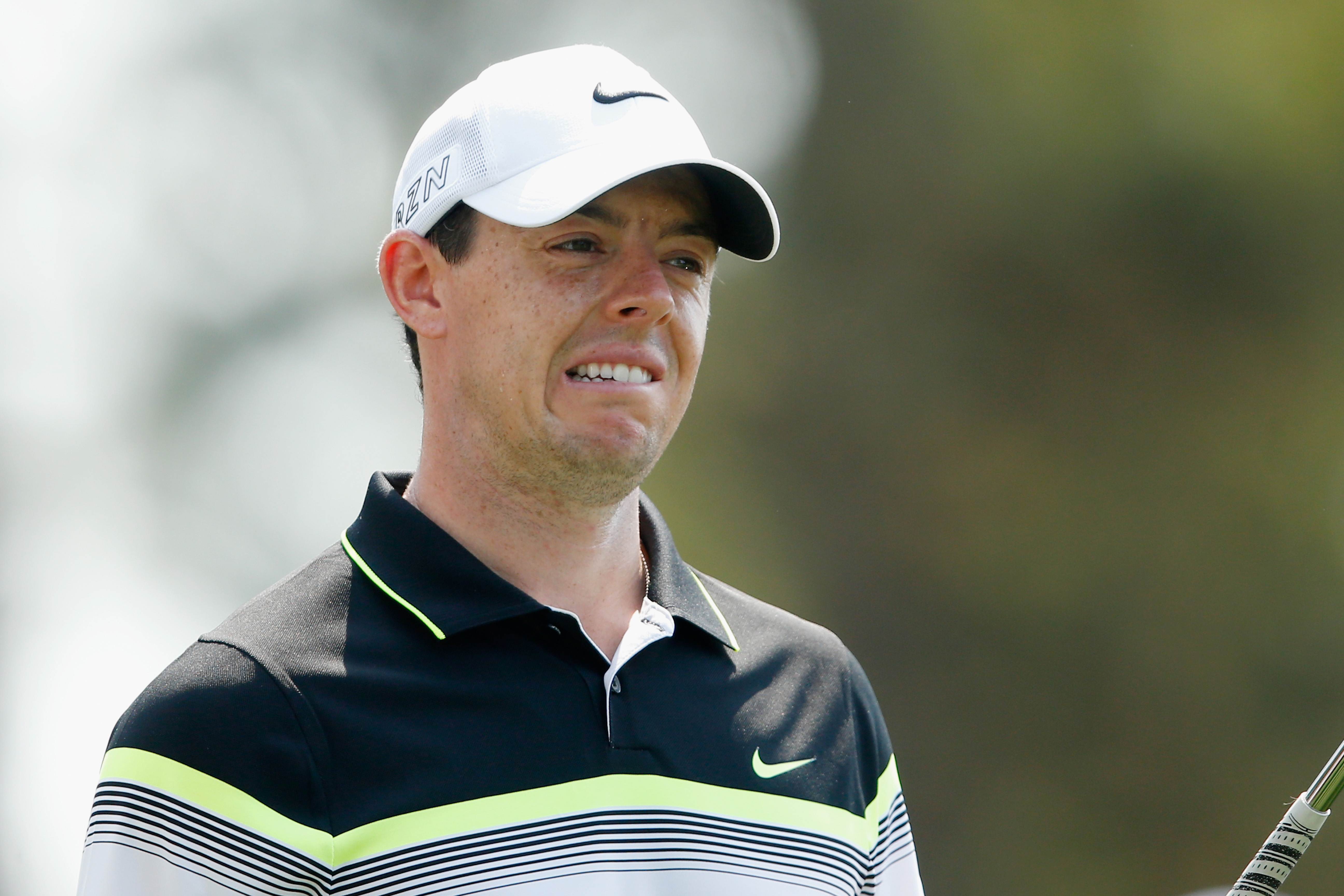 Rory McIlroy scrambled to a 71 that keeps him in the hunt, but he needs to raise his game. Photo: AFP