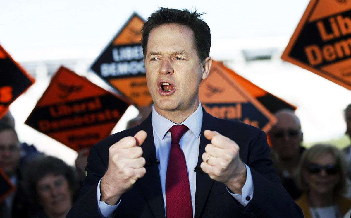 Lib Dems leader Nick Clegg. Photo: Reuters
