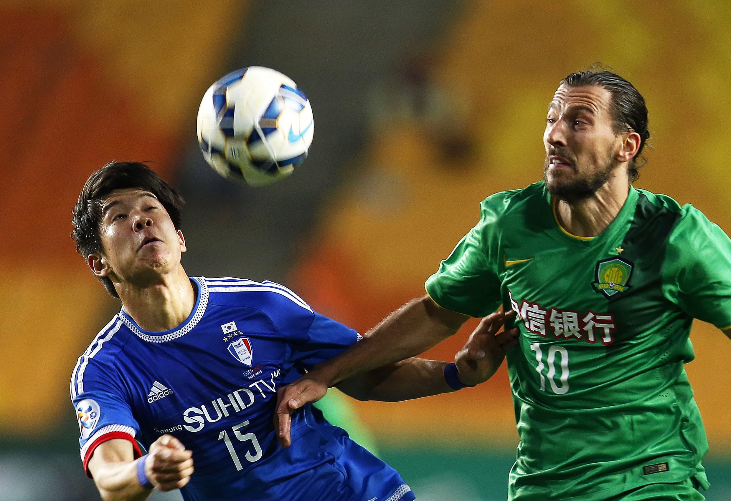 Beijing Guoan became the second Chinese team to make the knockout stage. Photo: EPA