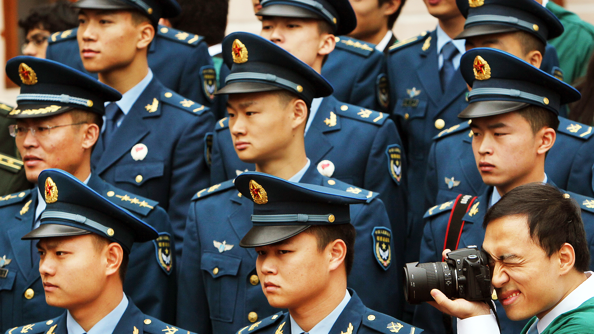PLA soldiers at the University of Hong Kong in 2010. Photo: Oliver Tsang