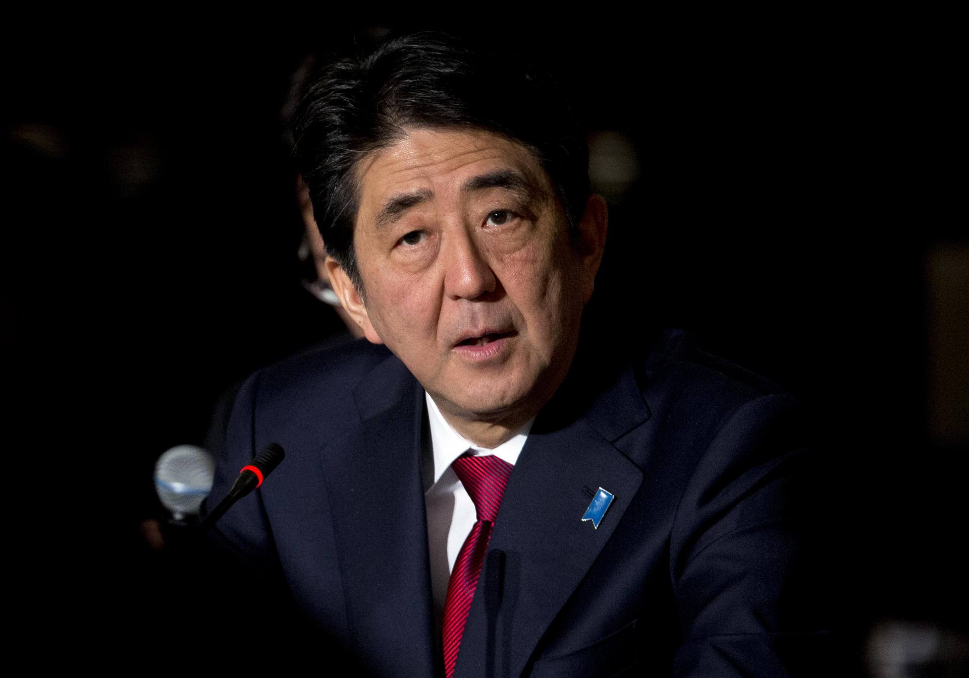 Japanese Prime Minister Shinzo Abe expressed "deep repentance" over Japan's role in the second world war, but he stopped of issuing an apology.