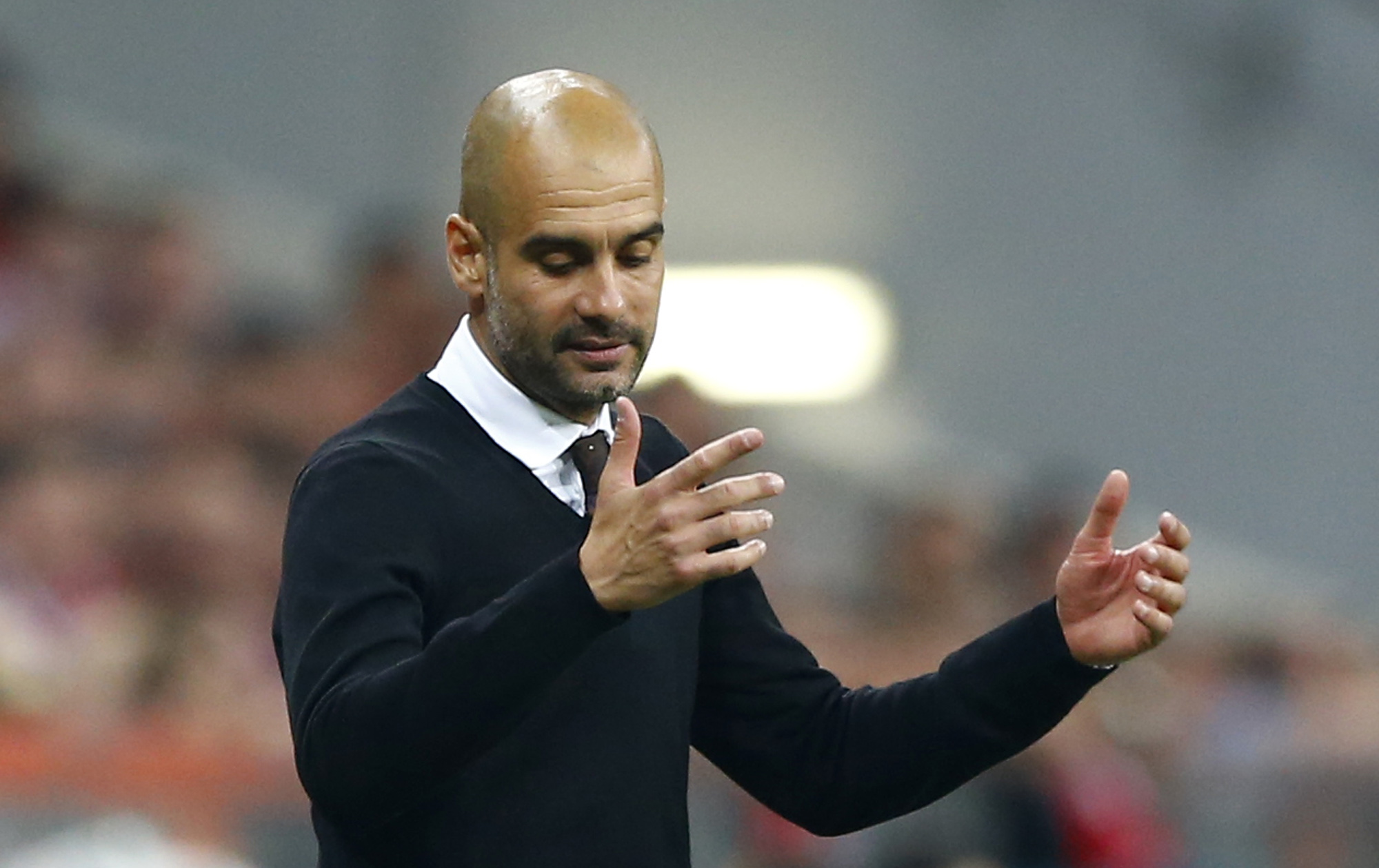 Pep Guardiola hopes Barca beat Real or Juve in the final. Photo: AP