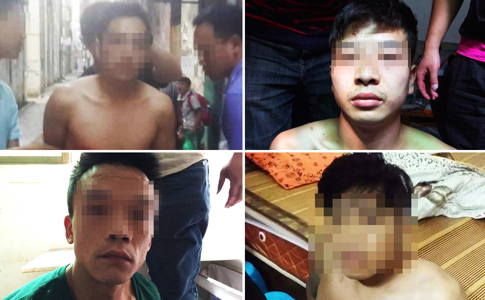 A Guangdong police photo of four of the arrested suspects. Photo: SCMP Pictures