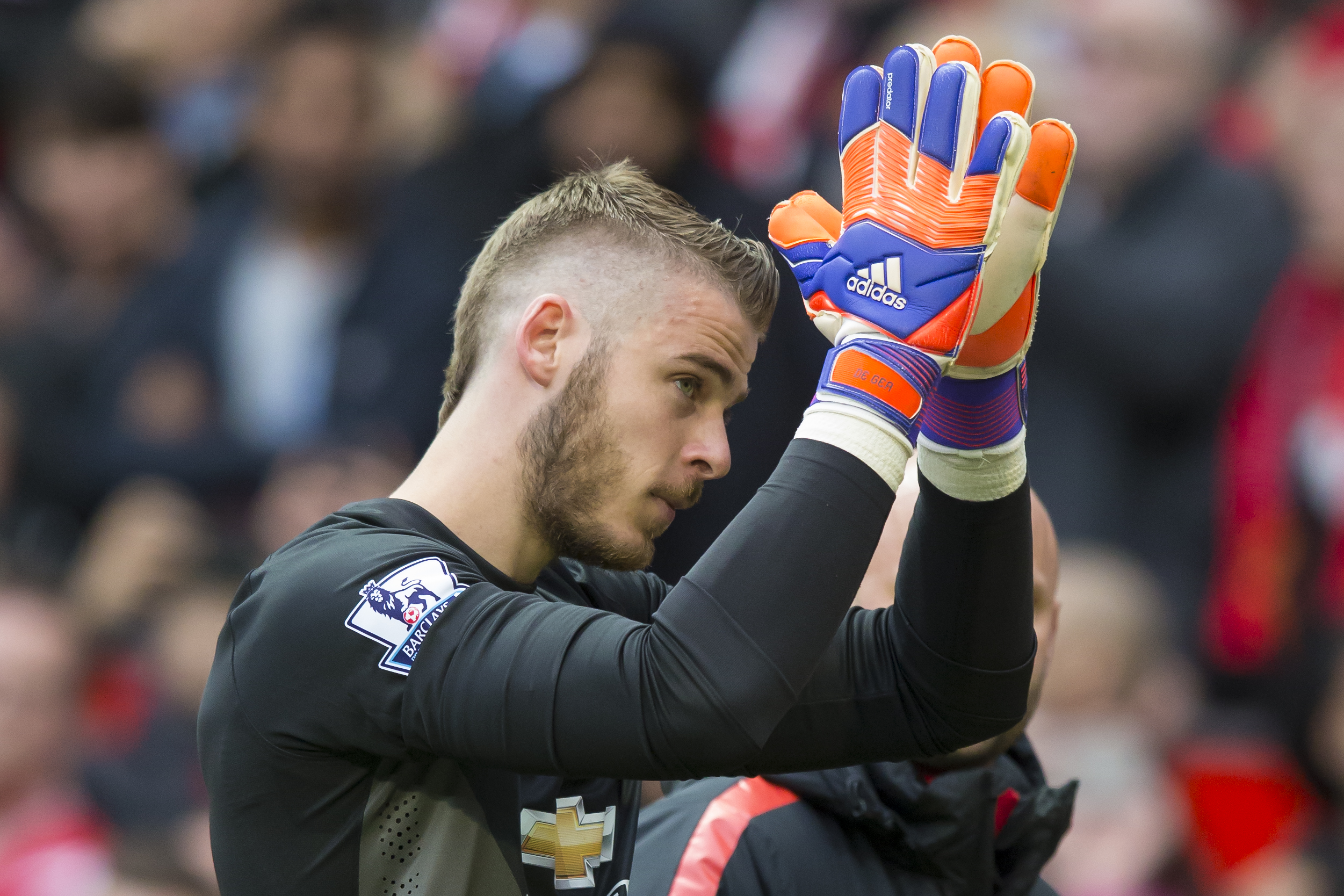 David de Gea applauds fans in what might have been his last Old Trafford appearance. Photo: AP