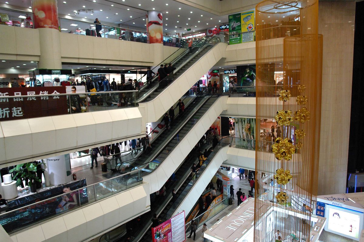 Zhengzhou boasts several high-end shopping malls. Photo: ImagineChina
