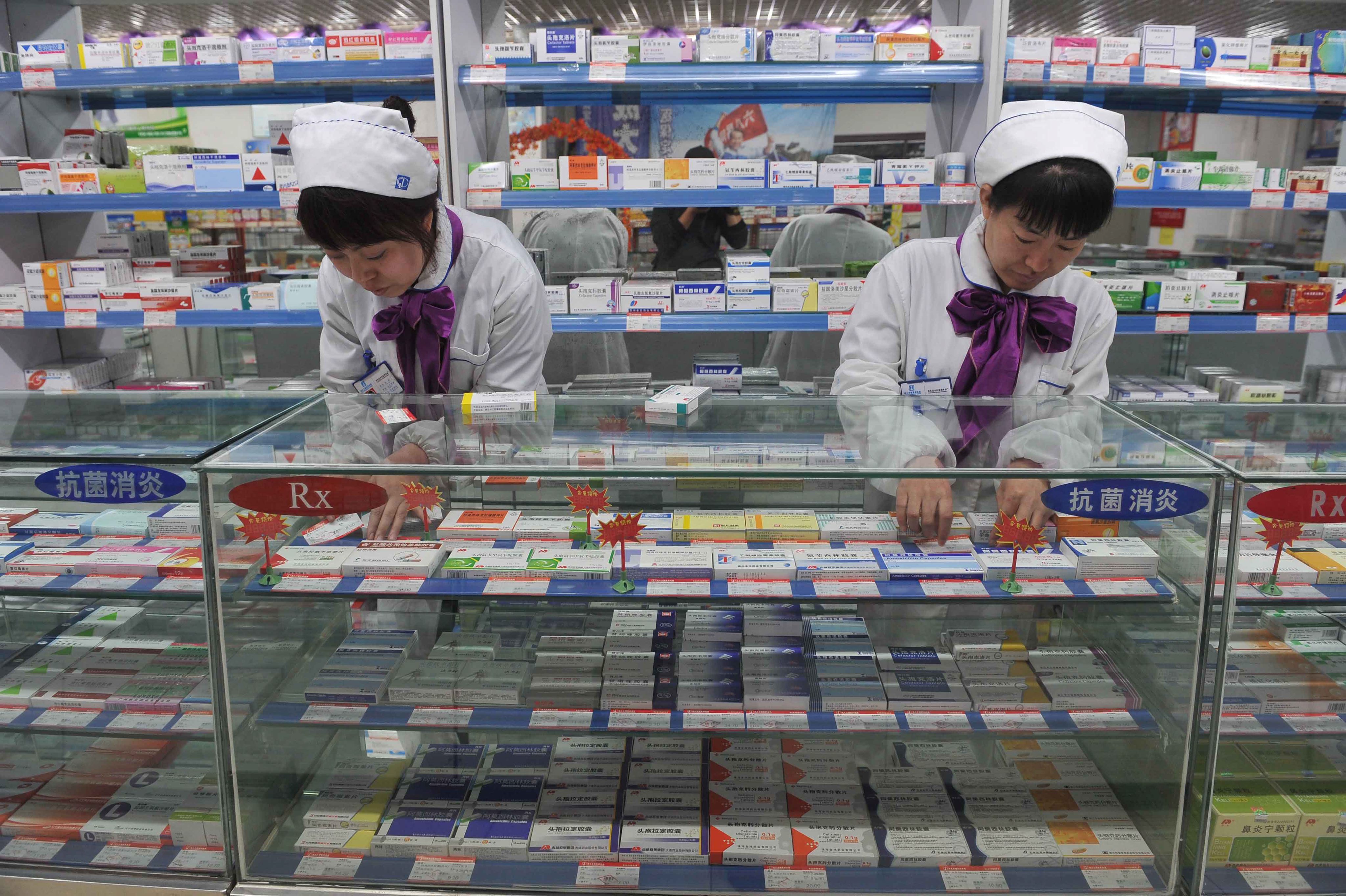 The shares of Hong Kong-listed pharmaceutical companies serving the mainland China market have enjoyed strong gains since April. Photo: EPA