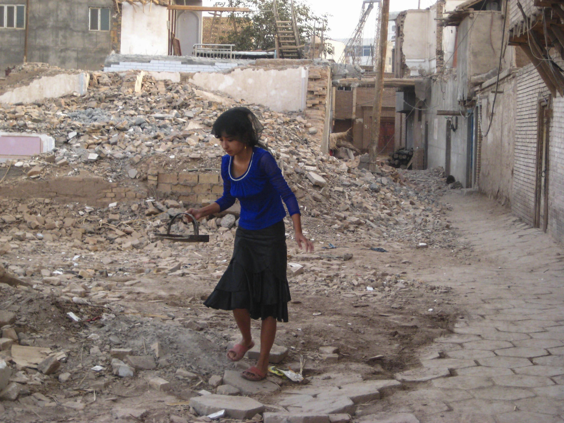 The ruins of a house in Kashgar, in 2009. Photo: Cecilie Gamst Berg