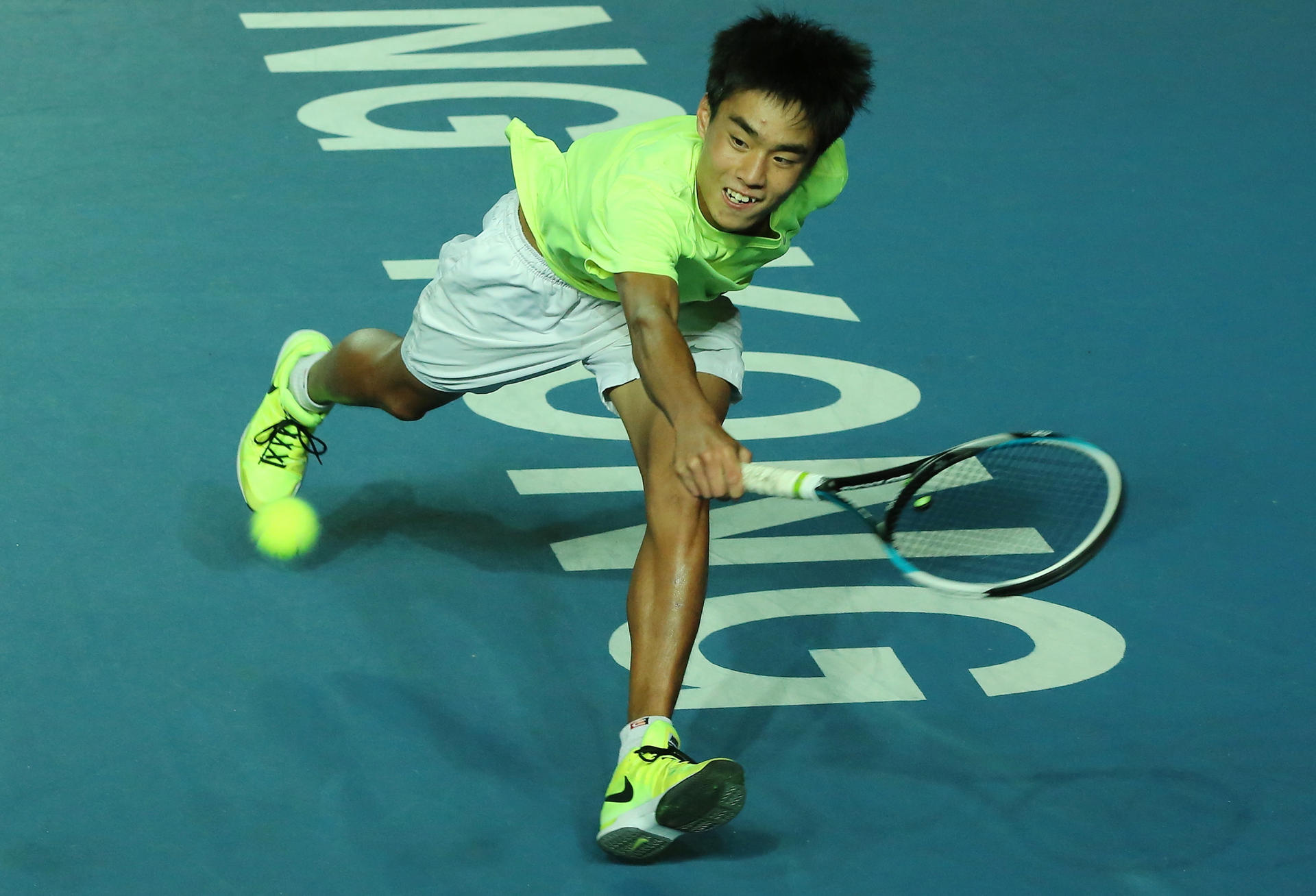 Jack Wong in action at the ATP Challenger in Hong Kong last year. Photos: SCMP Pictures