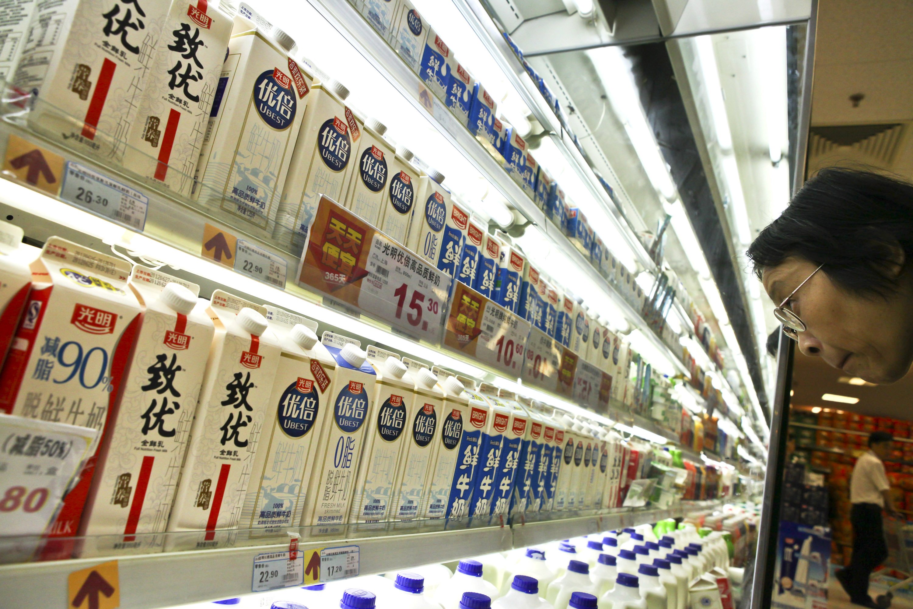Bright Dairy & Food is seen as gaining from a potential move to enhance its vertical integration in the market. Photo: AP