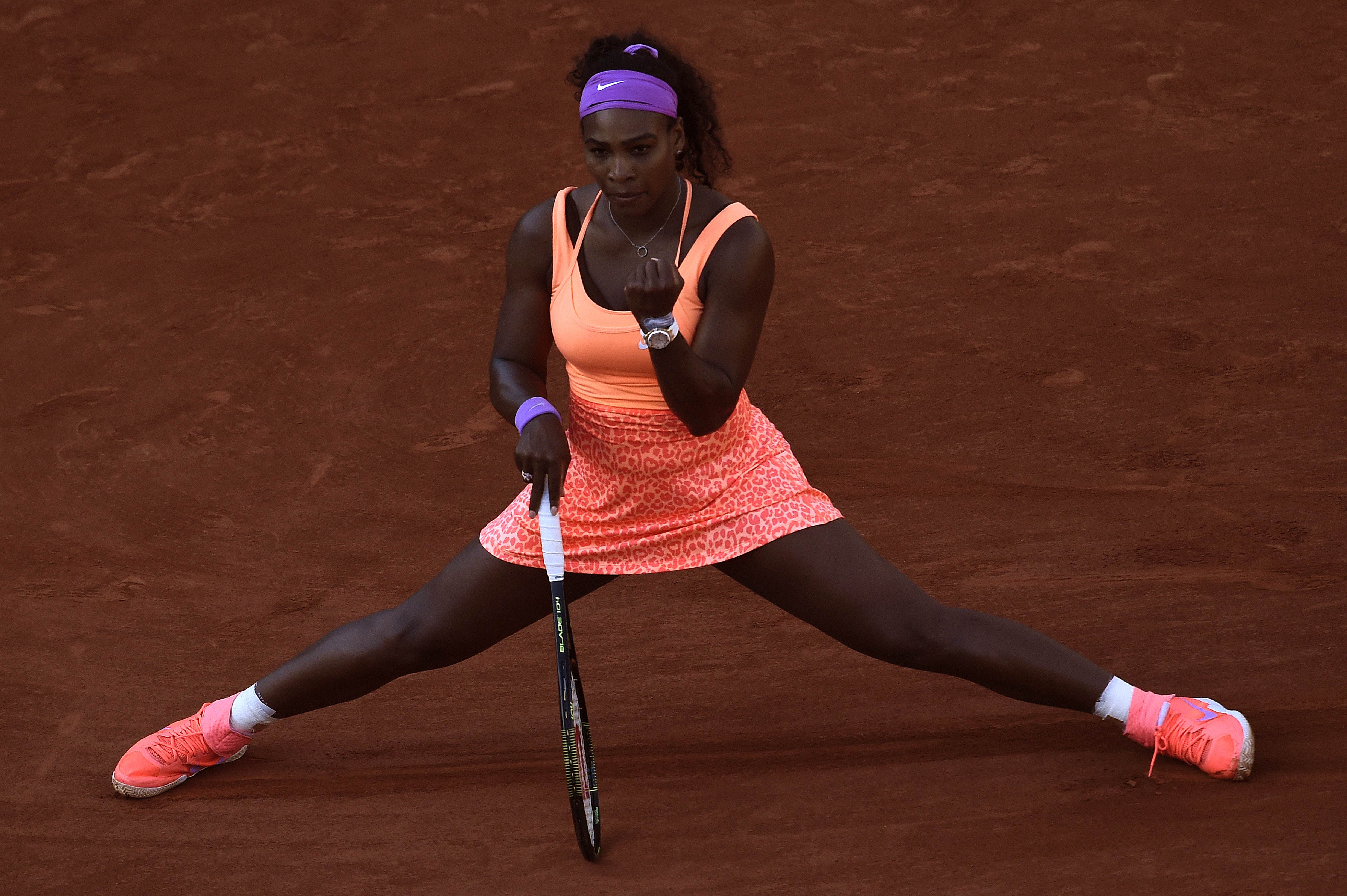 Serena Williams came through a reasonably straightforward semi-final against Switzerland's Timea Bacsinszky. Photo: AFP