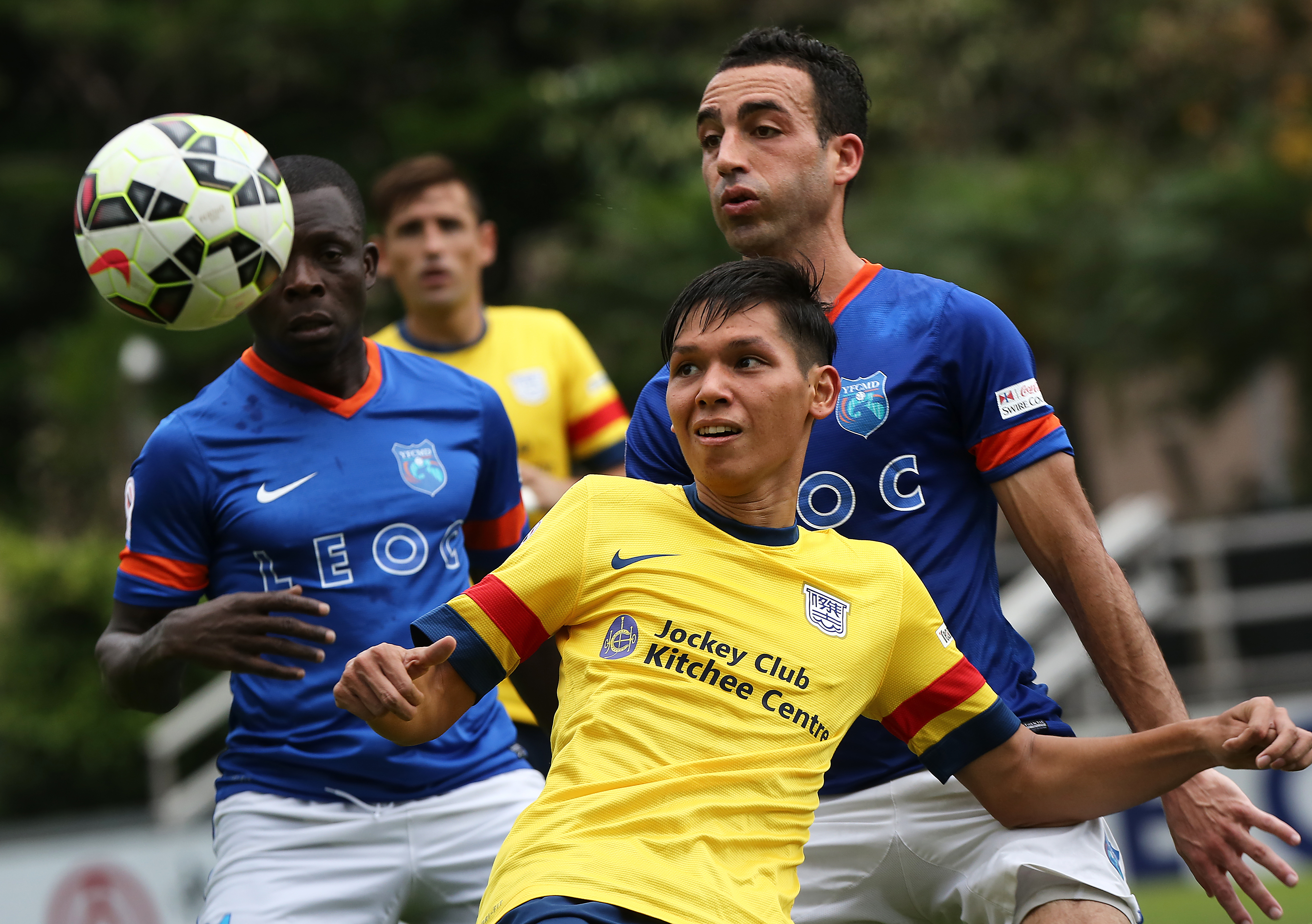 YFCMD, in action here against Kitchee, may be saved at the eleventh hour. Photo: Jonathan Wong