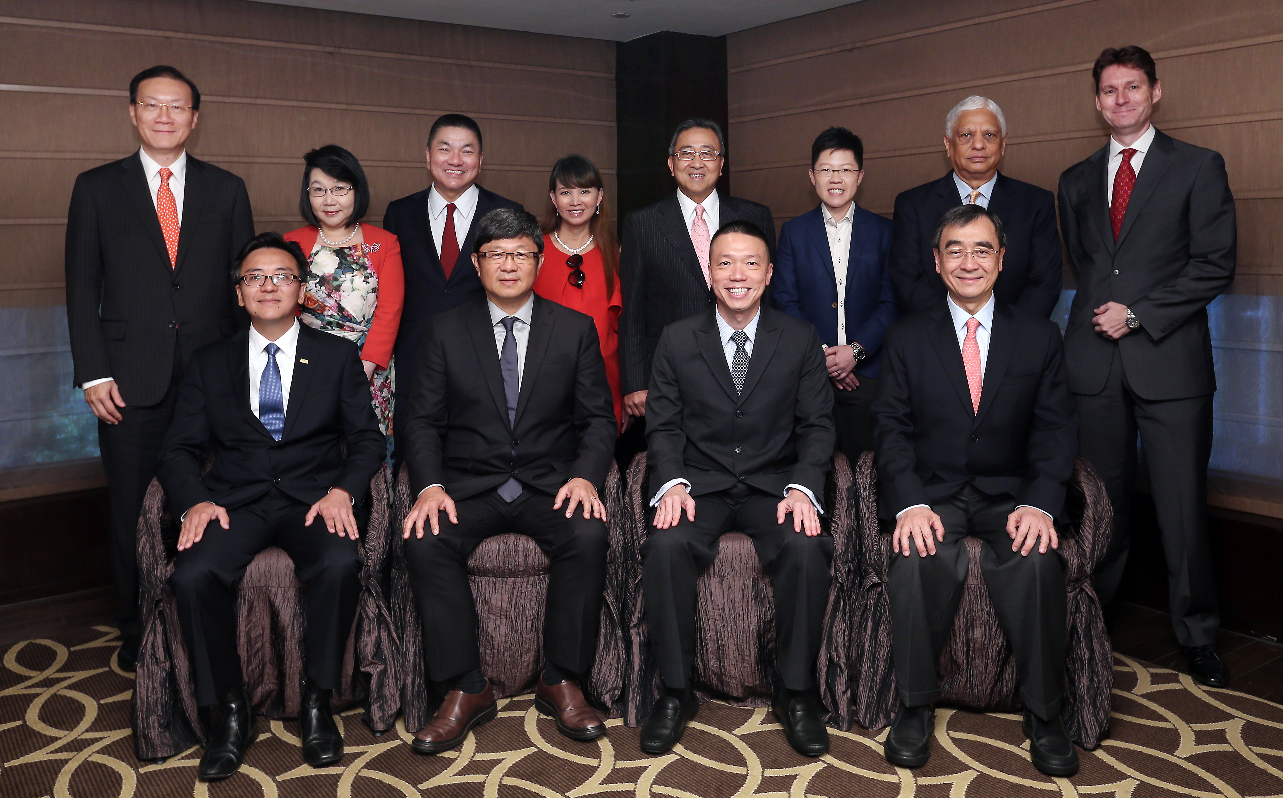 The judges for the awards include (seated, from left) Kenneth Chen, the divisional president for Greater China of CPA Australia; Robin Hu, the chief executive of SCMP Group; Ken Lee, the executive vice-president, commercial, Asia-Pacific, and managing director, Hong Kong and Macau, at DHL Express; Richard Wong, the professor of economics and Philip Wong Kennedy Wong professor in political economy at the University of Hong Kong; (back row, from left)  Albert Chan, the head of commercial banking at HSBC; Janice Choi, a director of the Chinese General Chamber of Commerce; Cheah Cheng Hye, the chairman and co-chief investment officer at Value Partners; Joyce Tsang, the chairman and chief executive of Modern Beauty Salon Holdings; Song Hoi-see, the founder and chief executive of Plaza Premium Lounge Management; Philic Man, a director of Global Investigation & Security Consultancy; Manu Melwani, the owner of Sam's Tailor; and South China Morning Post business editor Nick Edwards. Photo: K.Y. Cheng