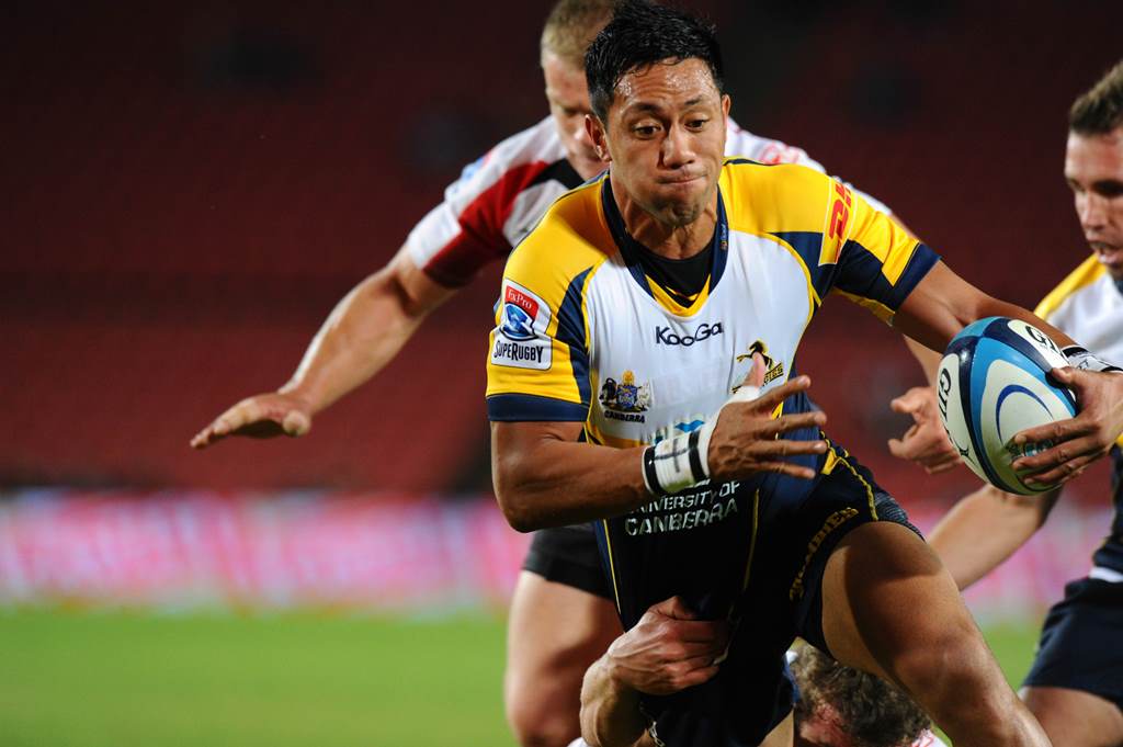 Fly-half Christian Lealiifano will be back in Cape Town on Saturday hoping to bury the  memories of his fluffed conversion the last time his Brumbies faced Western Stormers at Newlands. Photos: AFP