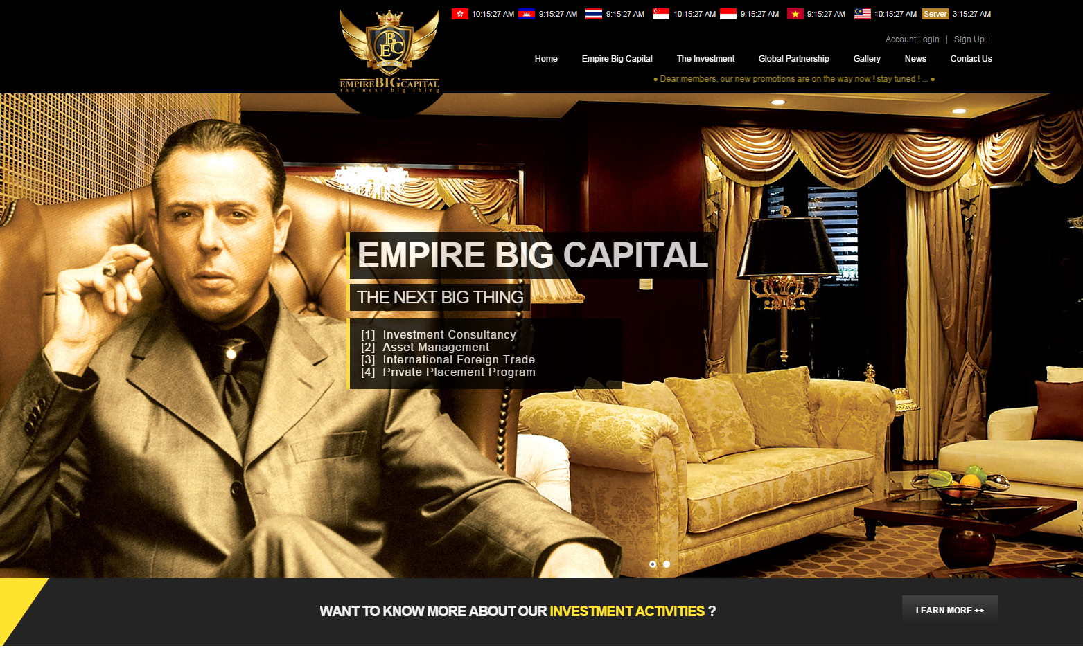 Empire Big Capital is registered in Hong Kong, although the company vacated its office in Central two months ago without updating its website or the Companies Registry. 