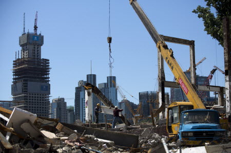 Construction projects, especially infrastructure, for developing countries is meant to be the AIIB's main focus. Photo: AP