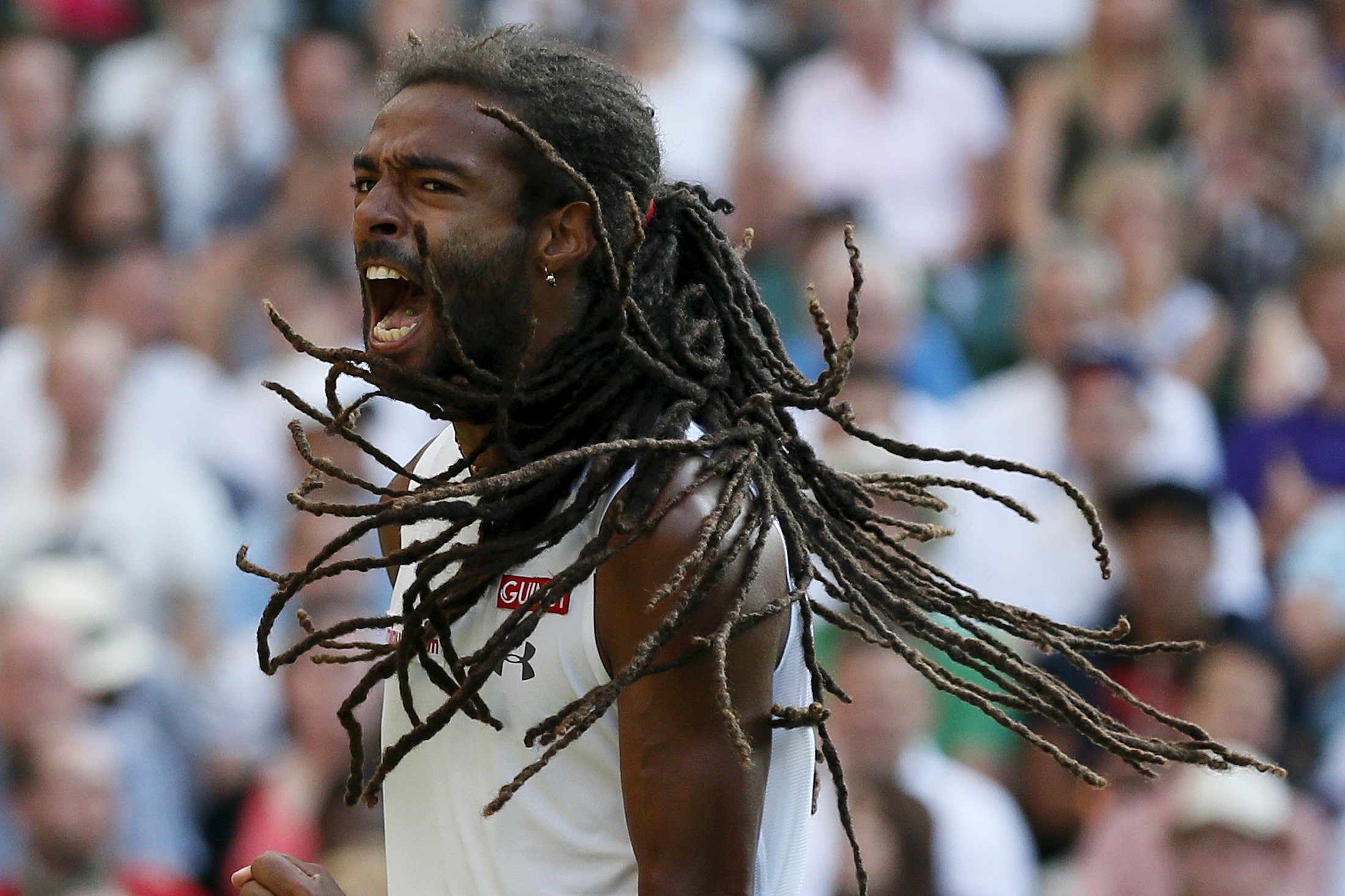 Dustin Brown, a 30-year-old German journeyman, sends Rafael Nadal packing in the second round at Wimbledon. Photo: Reuters