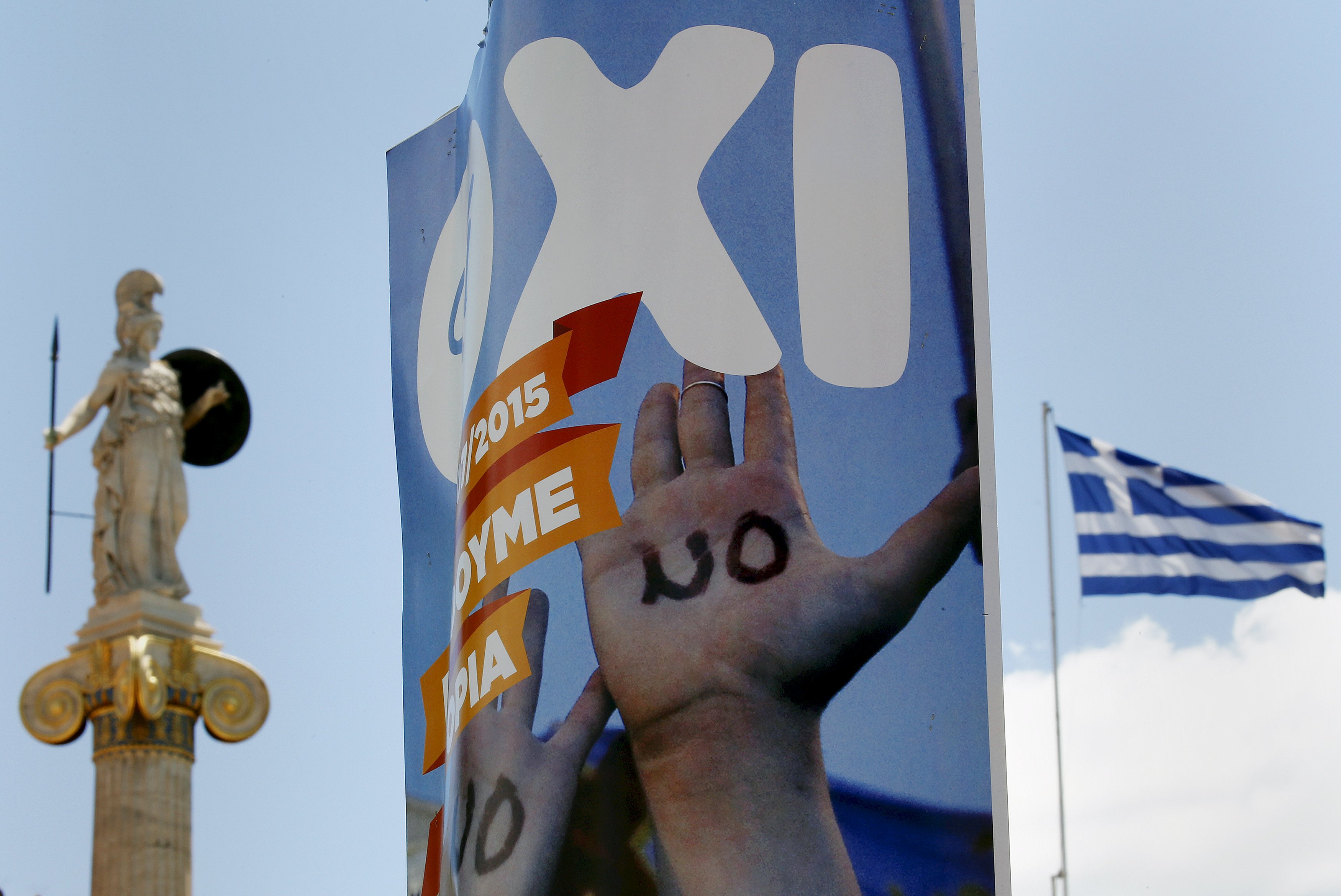 Greece vote today will determine acceptance of international creditors' tough conditions to extend a lending lifeline. Photo: Reuters