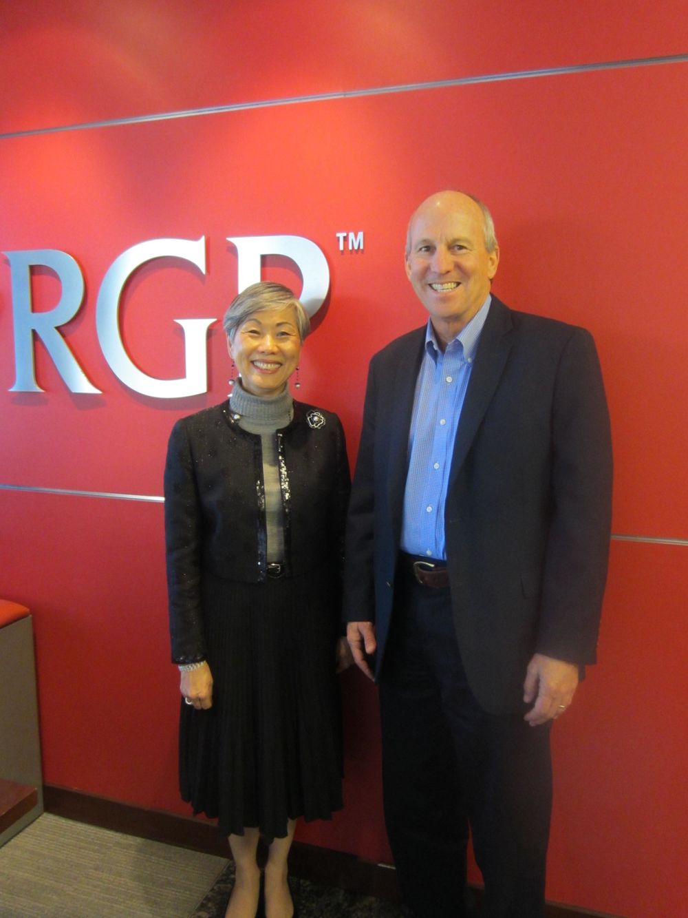 (From left): Anne Shih, board member, and Tony Cherbak, president and CEO