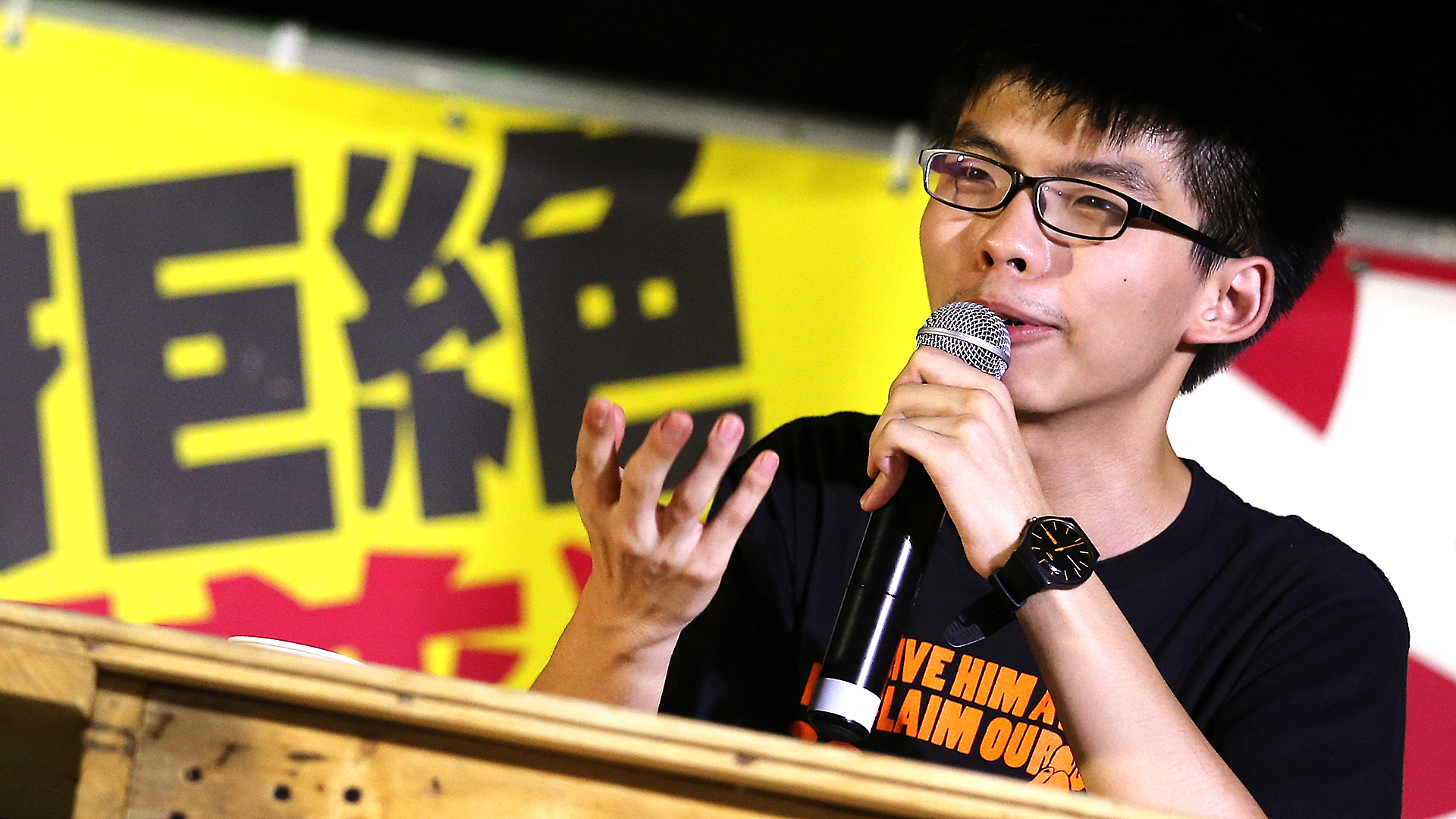 Joshua Wong received news he would face charges as he was about to leave Hong Kong for a holiday in Japan. Photo: David Wong