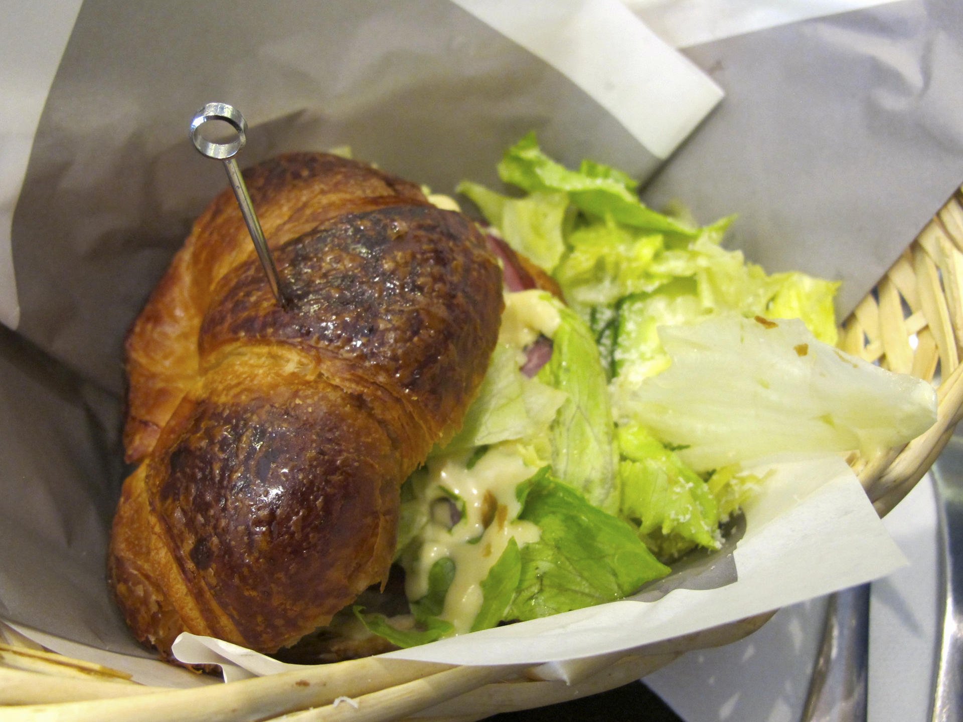 Time shared: roast beef croissant sandwich at Communal Table. Photo: Juliana Loh