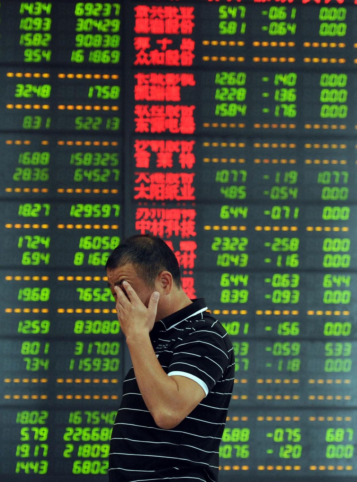 Shanghai and Shenzhen shares have dropped 27.2 per cent and 37.7 per cent, respectively, from their June 12 peaks. Photo: AFP