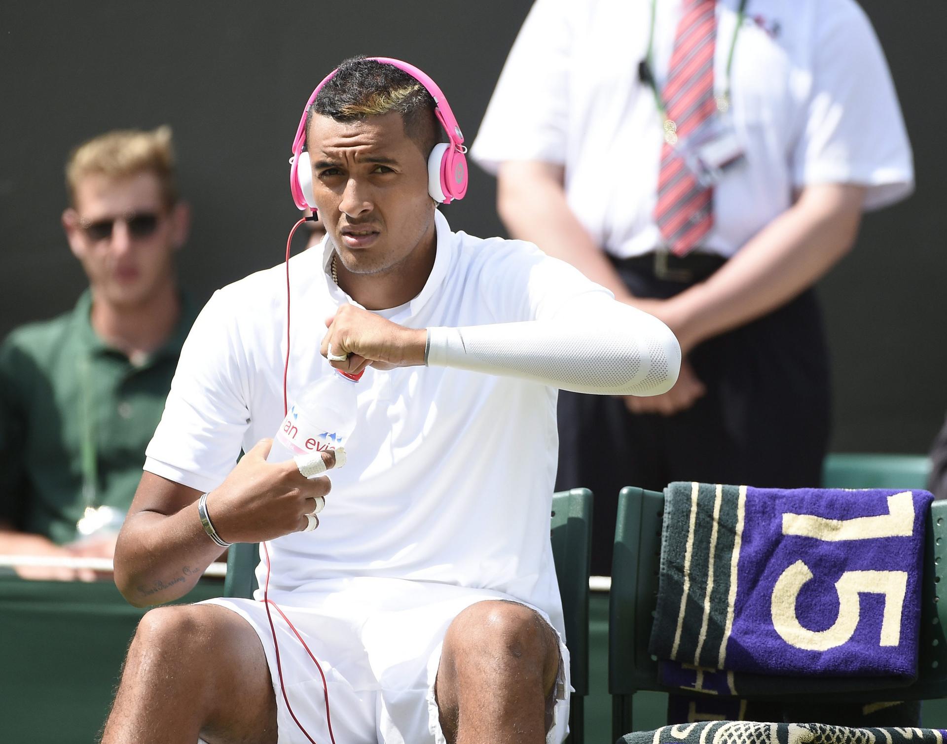 Nick Kyrgios was offended by Dawn Fraser's comments. Photo: EPA
