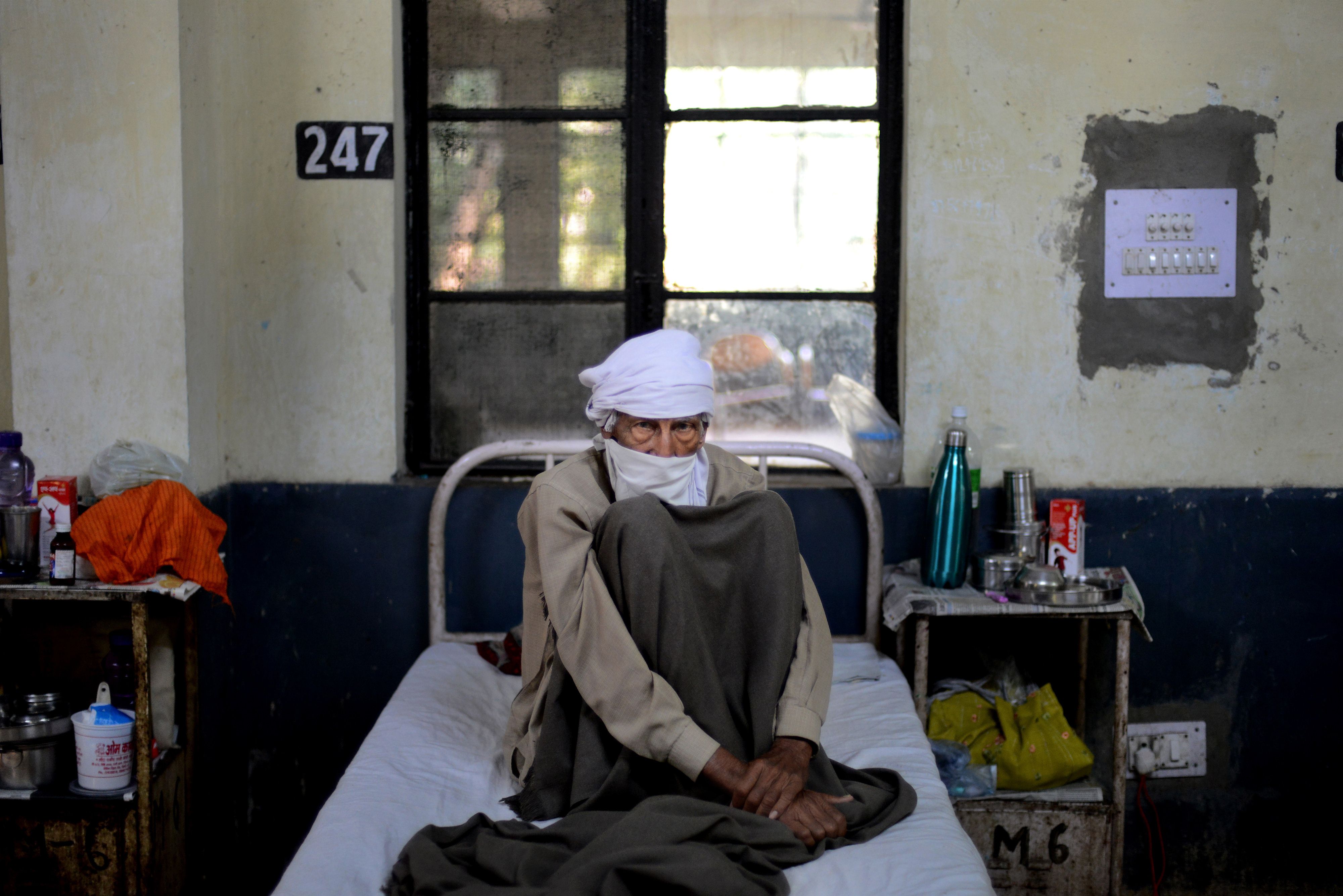 A tuberculosis patient rests at a hospital in New Delhi. Photo: AFP