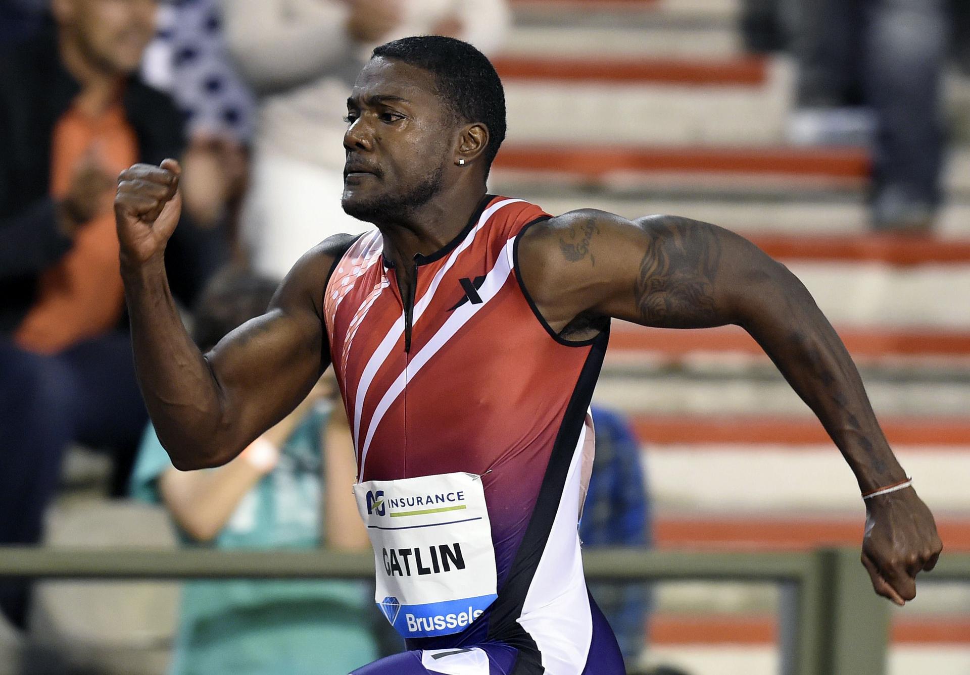 Justin Gatlin is tipped for a double in Beijing. Photo: AFP