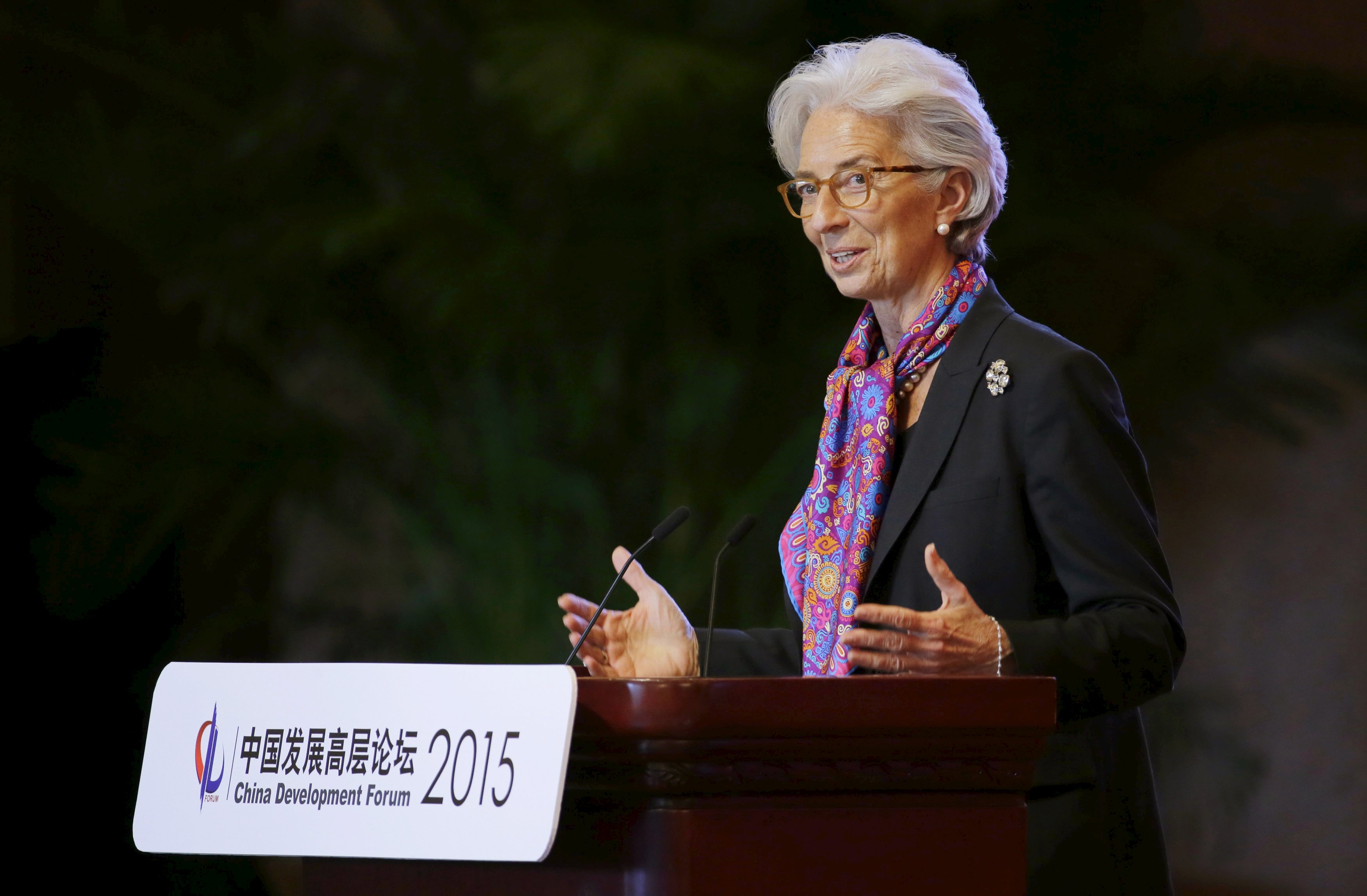 Adding the yuan to the Special Drawing Rights (SDR) basket  is only a matter of time, said IMF head Christine Lagarde at Beijing's China Development Forum, in March. Photo: Reuters