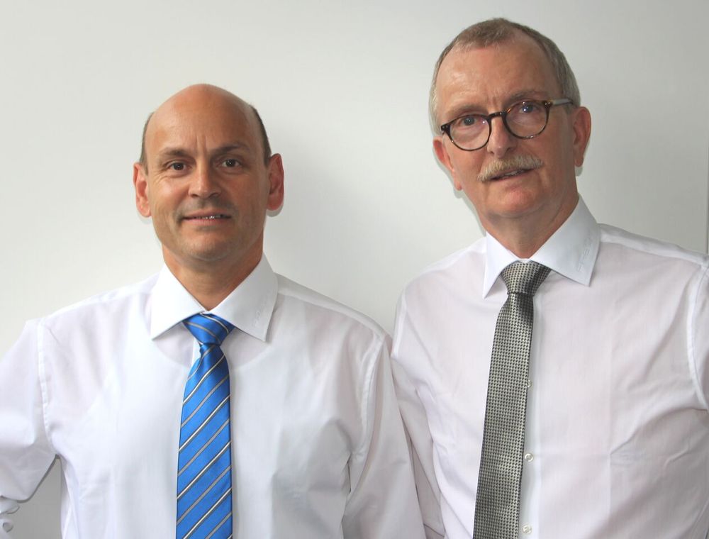 (From left): Jurgen Lamparter, executive director for sales, cold chamber die-casting machines; and Louis Braun, executive director for marketing and sales, cold chamber die-casting machines