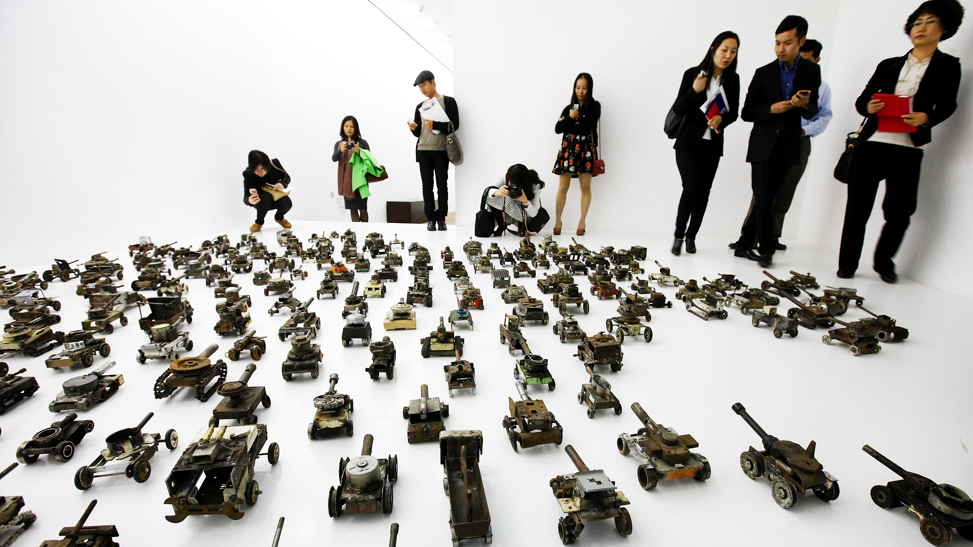 An exhibit at the Beijing Mingsheng Museum of Art. Photo: Xinhua