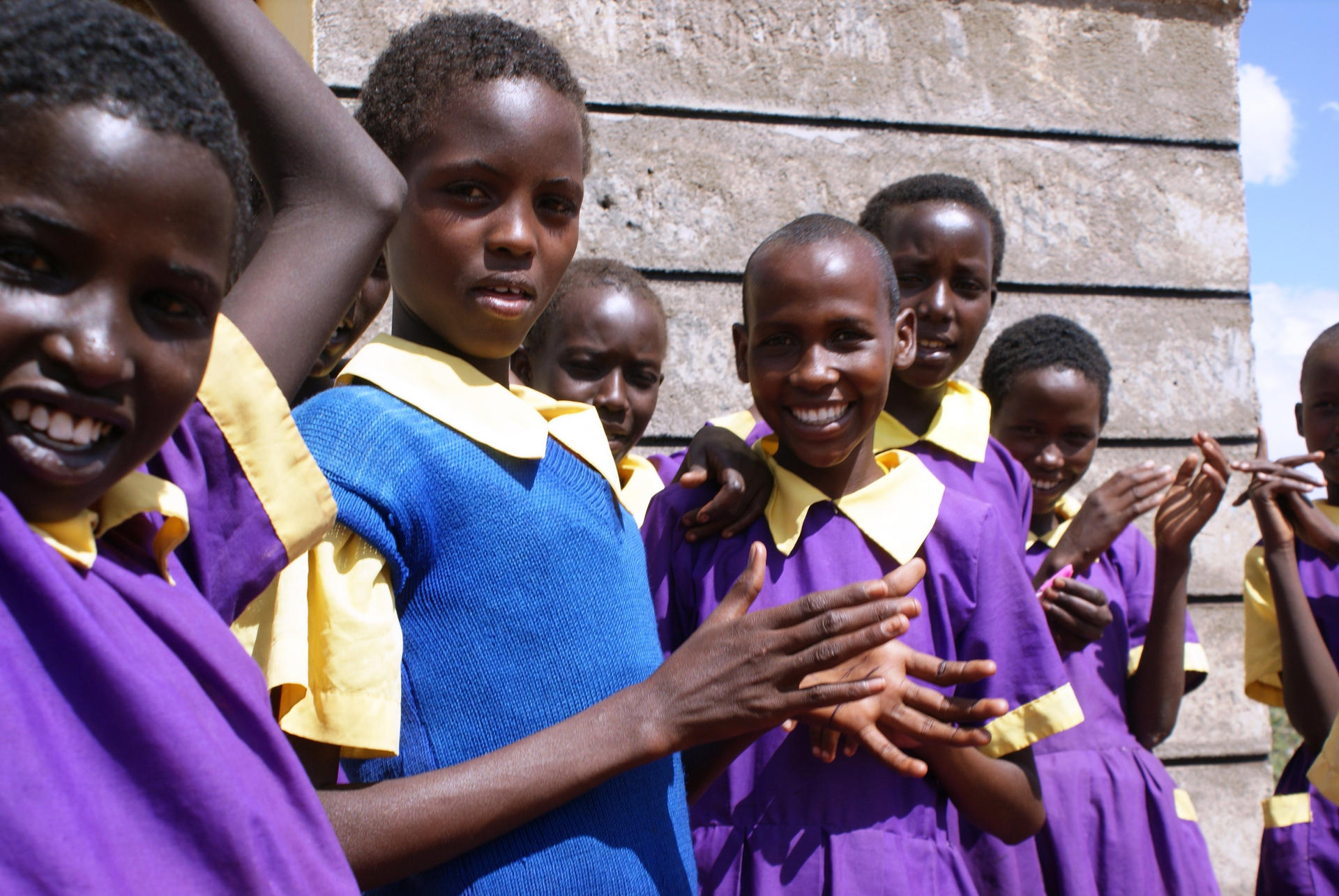 Students at one of the mobile schools in northern Kenya. Photo: Thomson Reuters Foundation