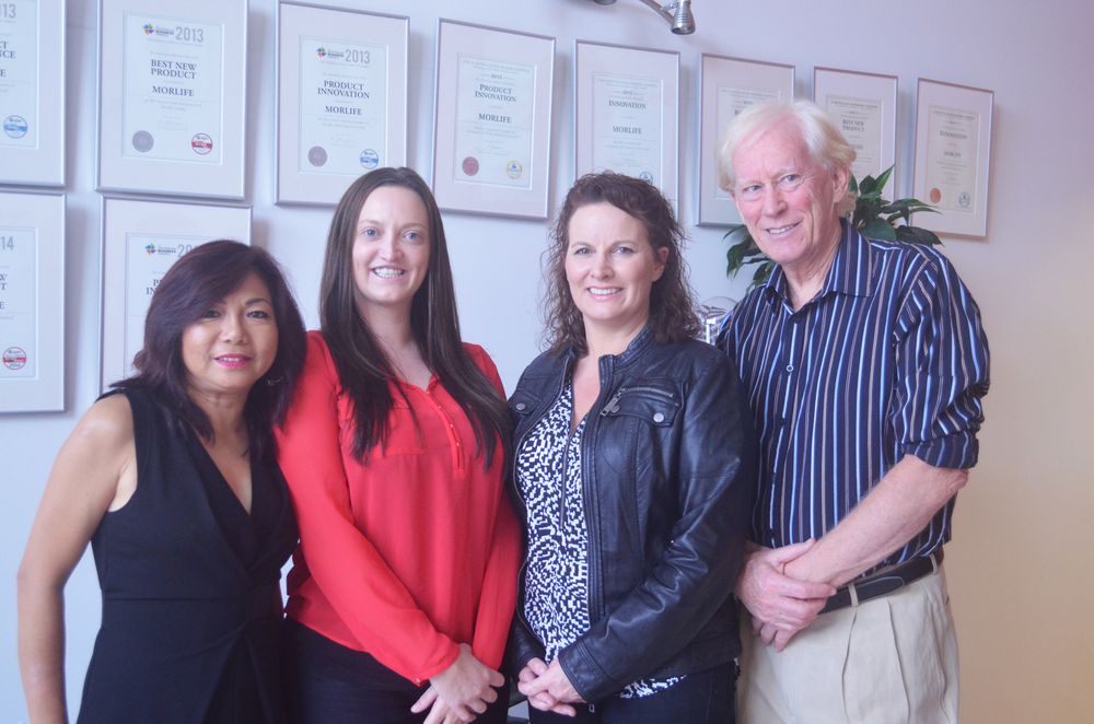 (From left): Liza Stewart, business manager; Belinda Nelson, sales manager; Cheryl Stewart, business development and exports manager; and Dr Warren Stewart, owner, founder and director