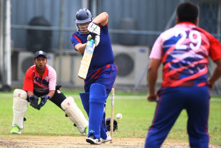 Simon Hung Shing-man, a member of the HKCA Dragons, the first all-Chinese cricket team in action. Photo: Dickson Lee 