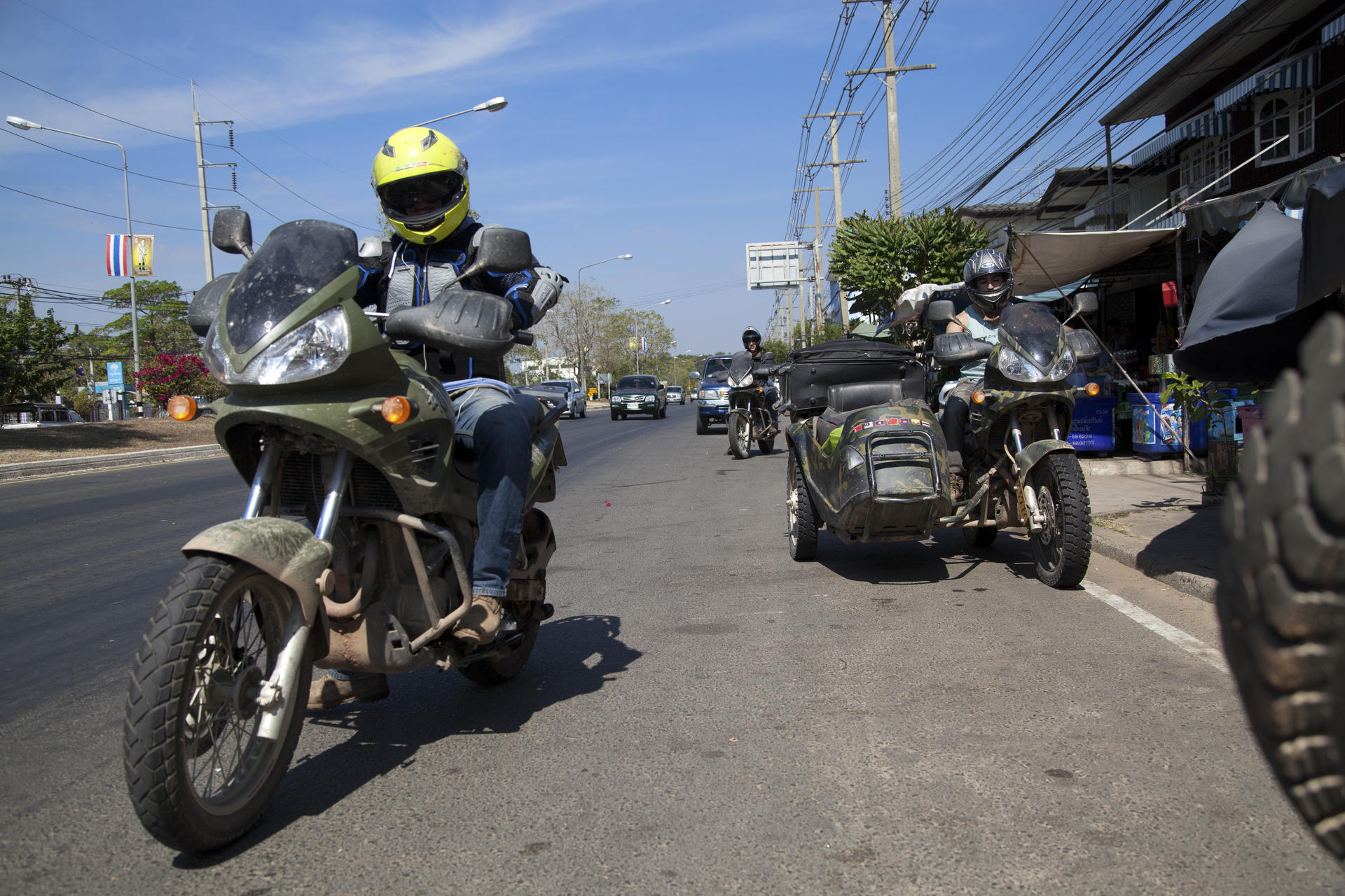 Corner Adventures' motorcycle tour participants in Thailand. Photos: Gary Jones