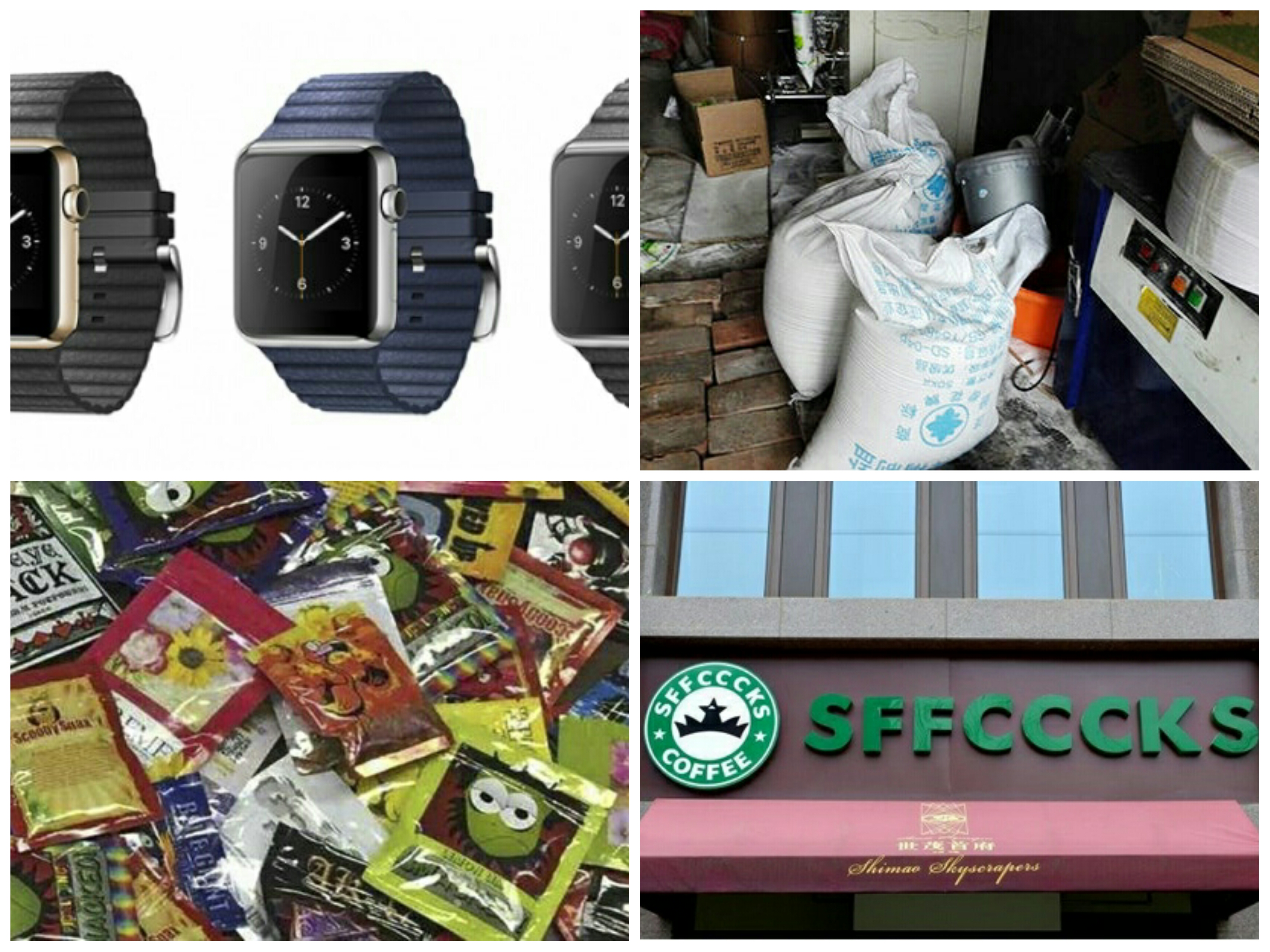 Just a sampling of China's most recent fake products. Photo: SCMP Pictures