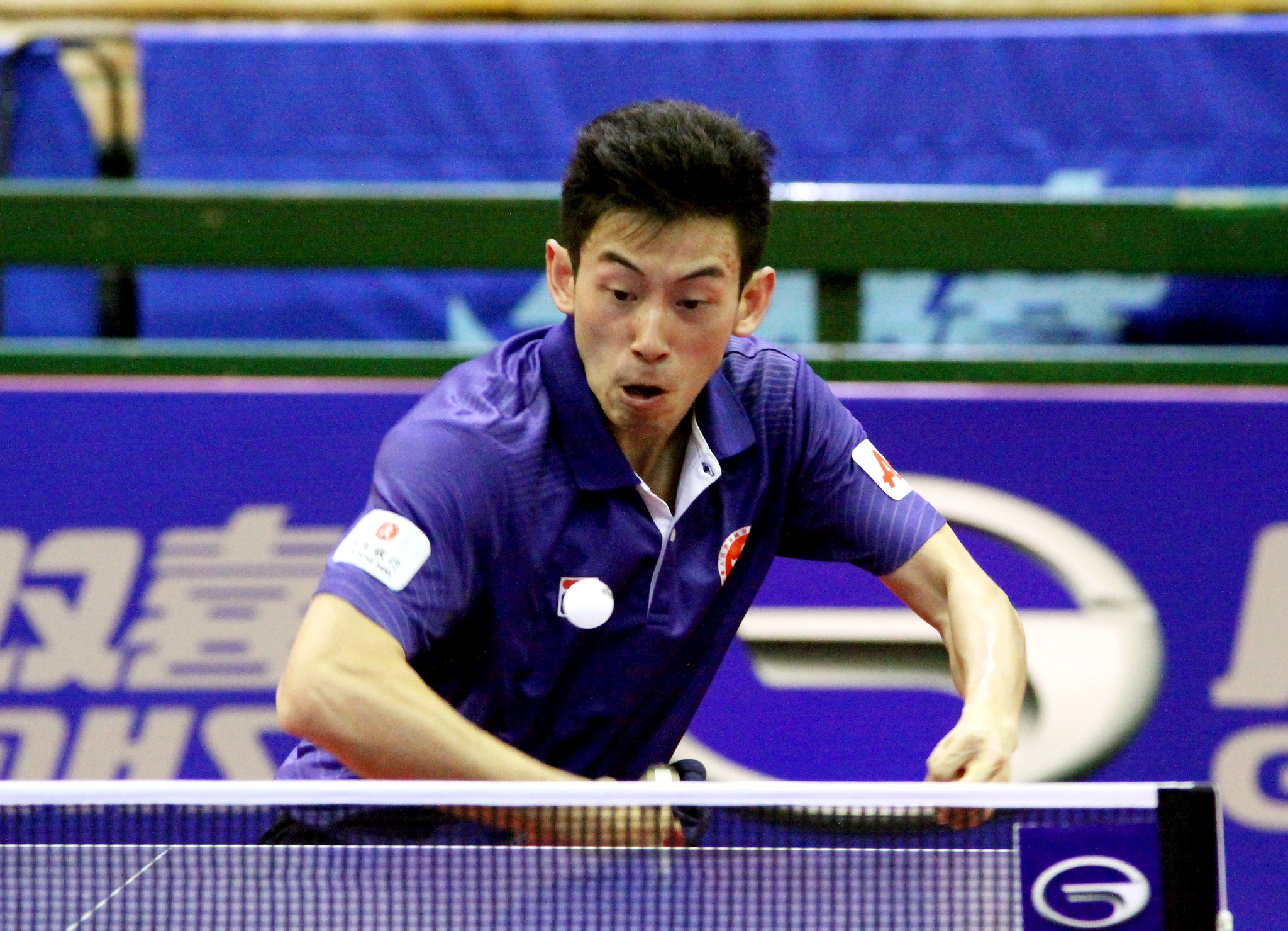 Wong Chun-ting in action in the final. Photo: ITTF  www.flickr.com/photos/ittfworld/20397130414/