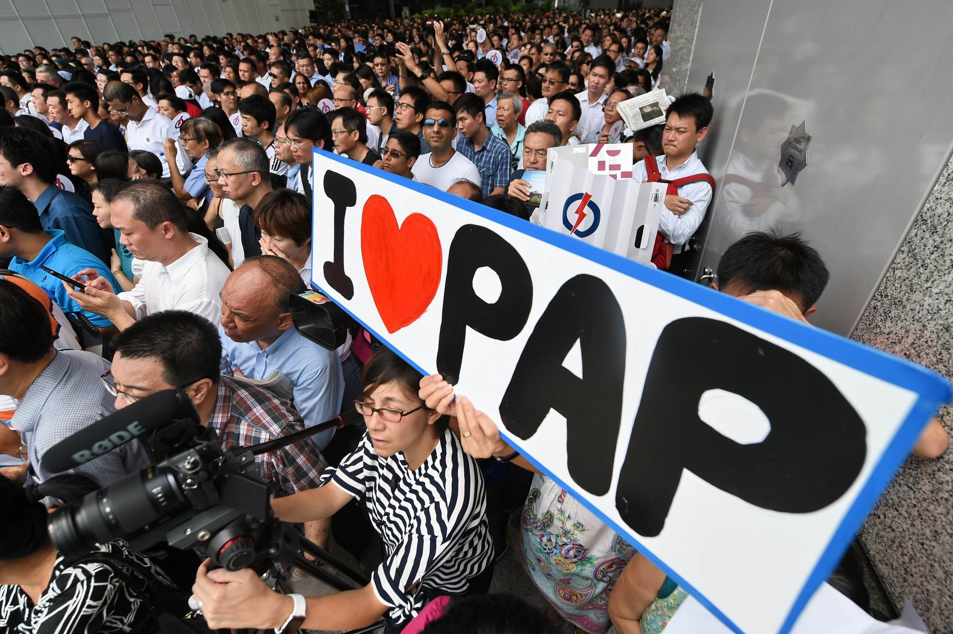 Immigration has been raised at rallies of pro-government supporters. Photo:  AFP