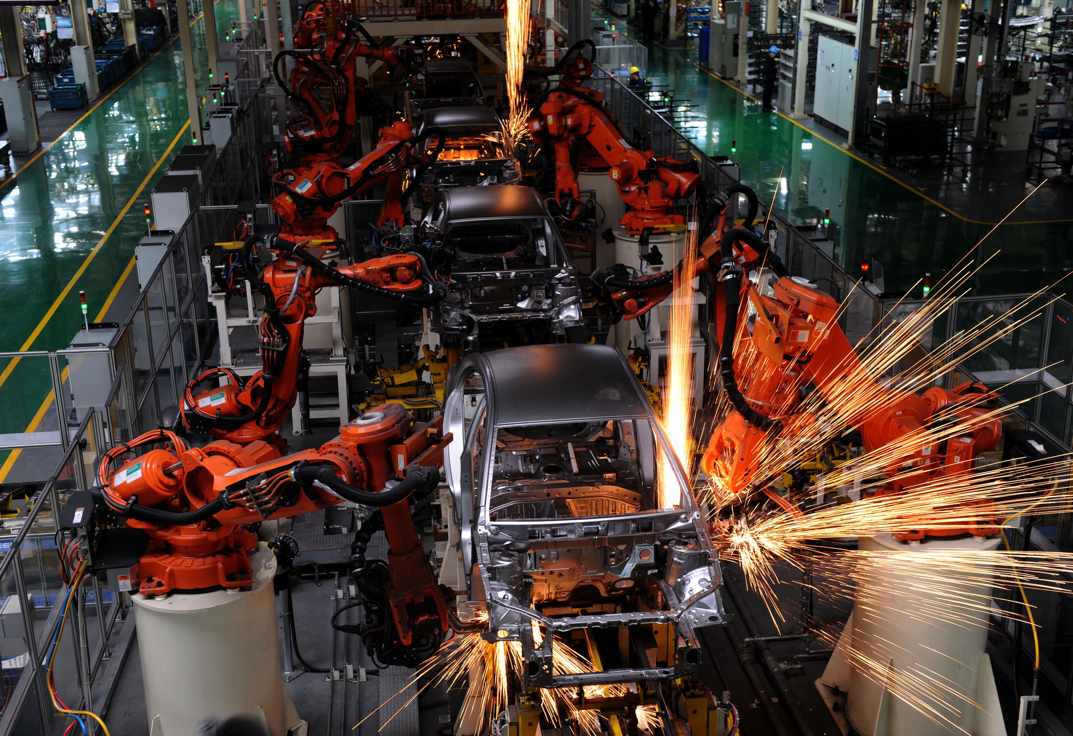 The "Made in China 2025" policy aims to move the economy away from low-value manufacturing, and boost hi-tech sectors such as robotics. Photo: Xinhua