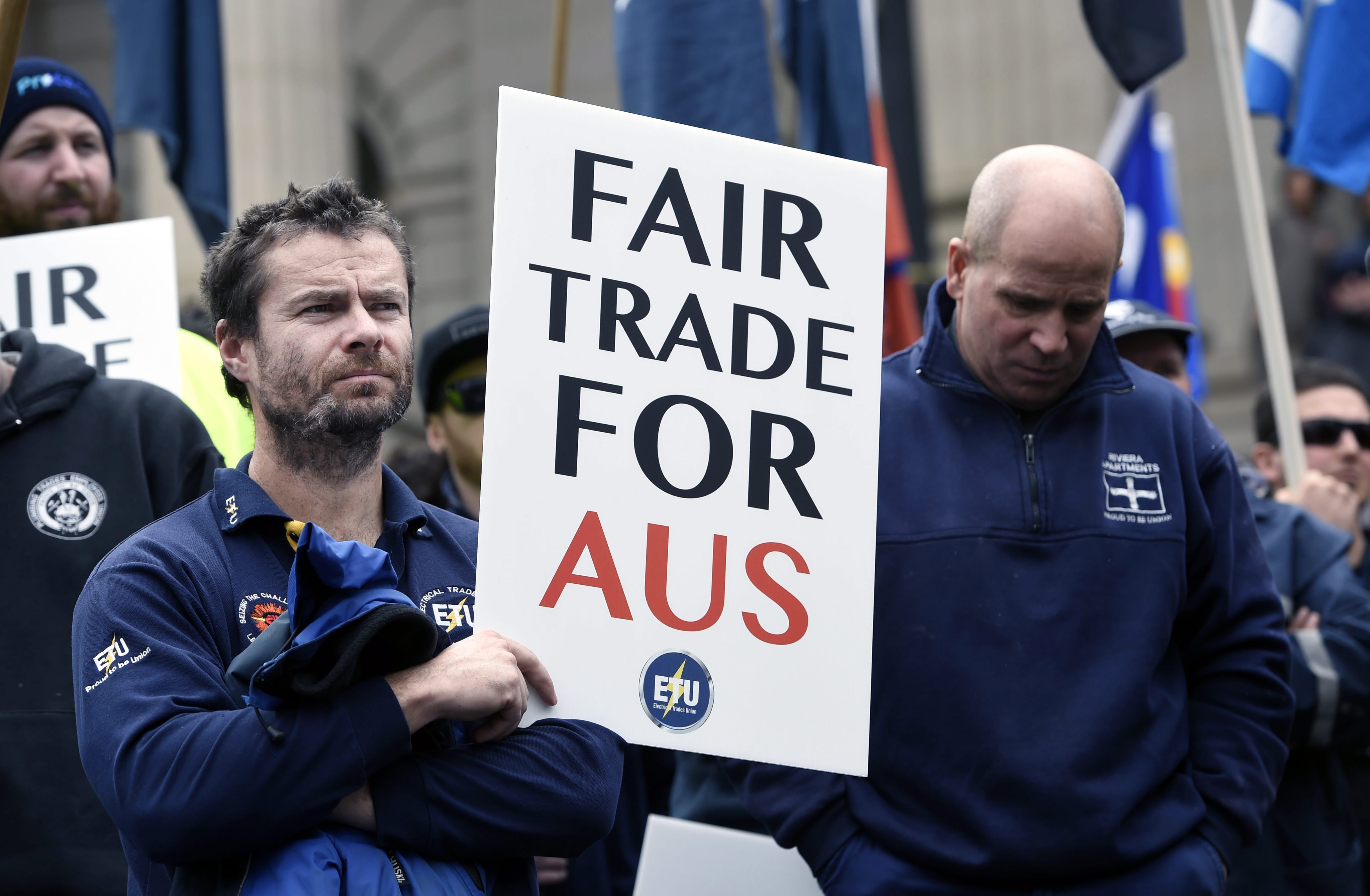 Under an open economy, Australia has created more jobs than has been lost, exporters create higher quality jobs and most jobs with exporting companies are unionised. Photo: EPA