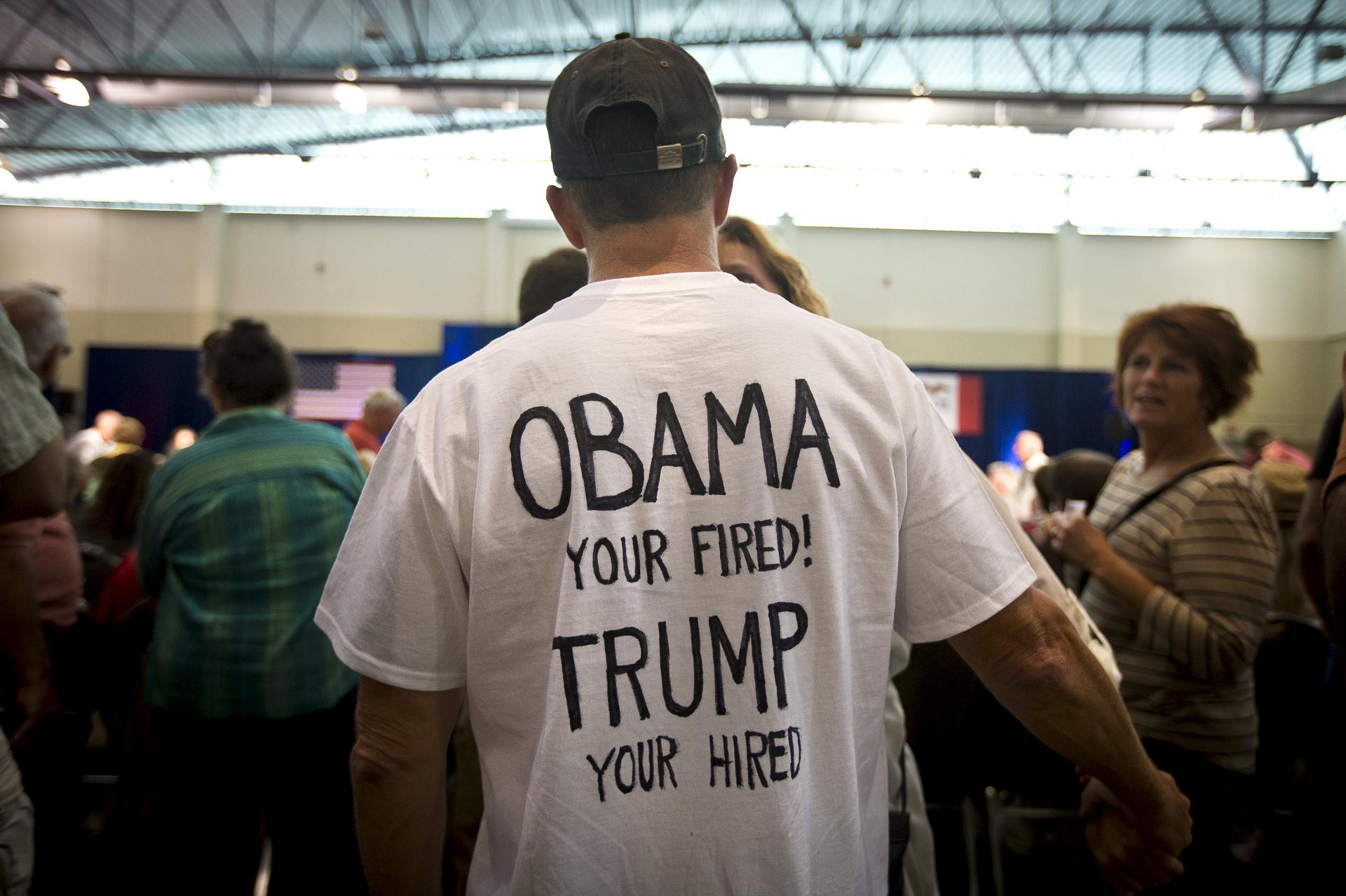 A Trump supporter at a "Make America Great Again" rally. Photo: Reuters