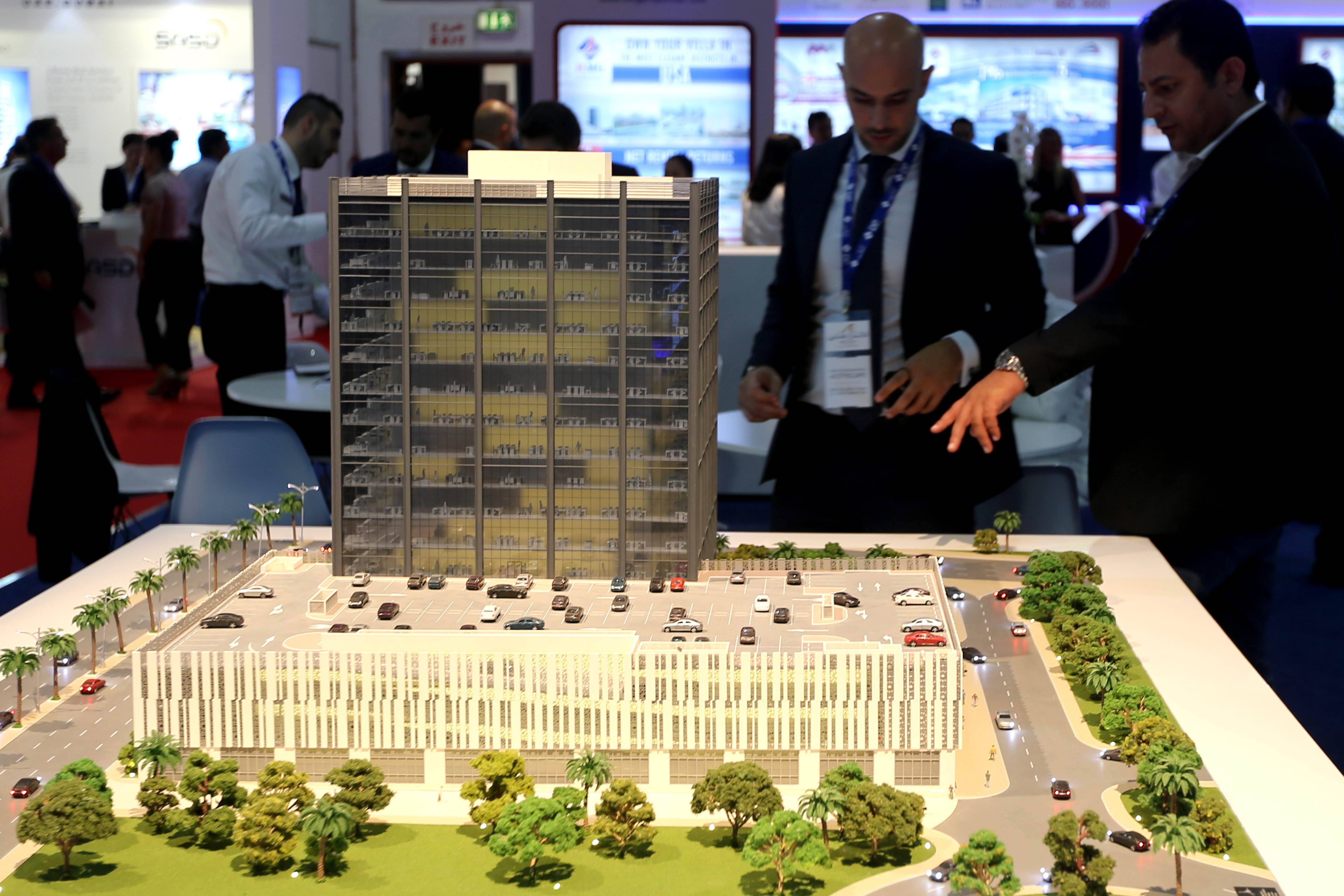 Prospective investors attend a property fair in Dubai. Residential properties are in high demand in the Middle Eastern city. Photo: AFP