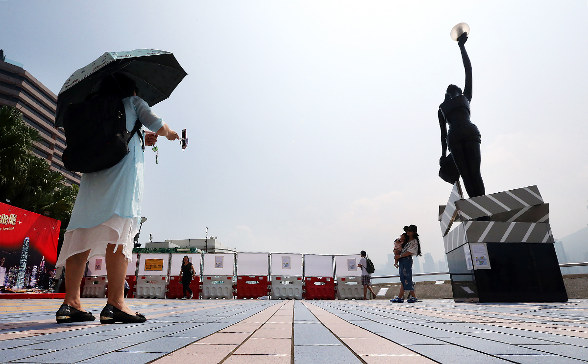 The Avenue of Stars in Tsim Sha Tsui was closed on Thursday for a revitalisation project. Photo: Felix Wong