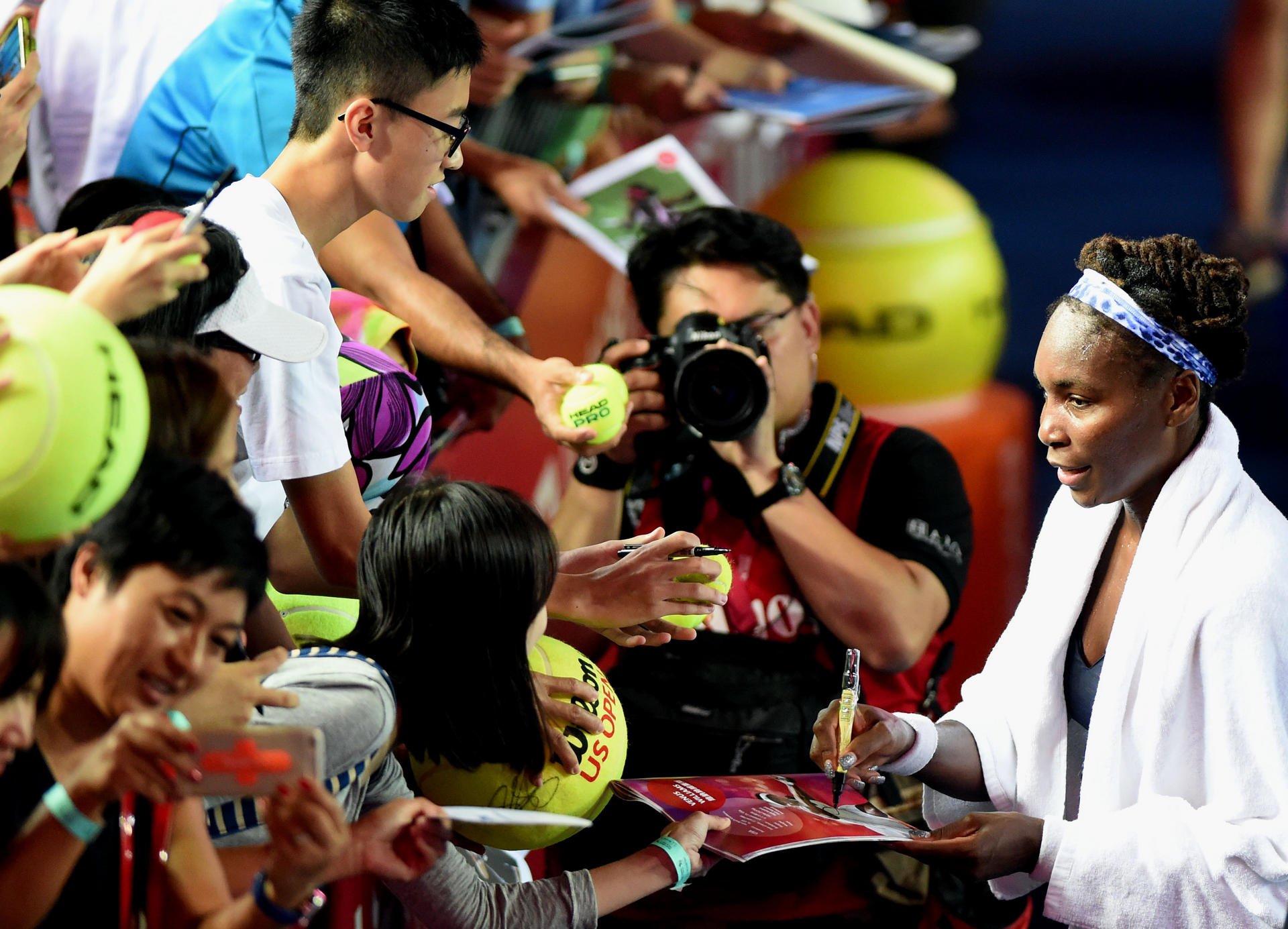 Venus Williams, who bowed out in the semi-finals, was a crowd favourite at this year's Prudential Hong Kong Open. Photo: Xinhua