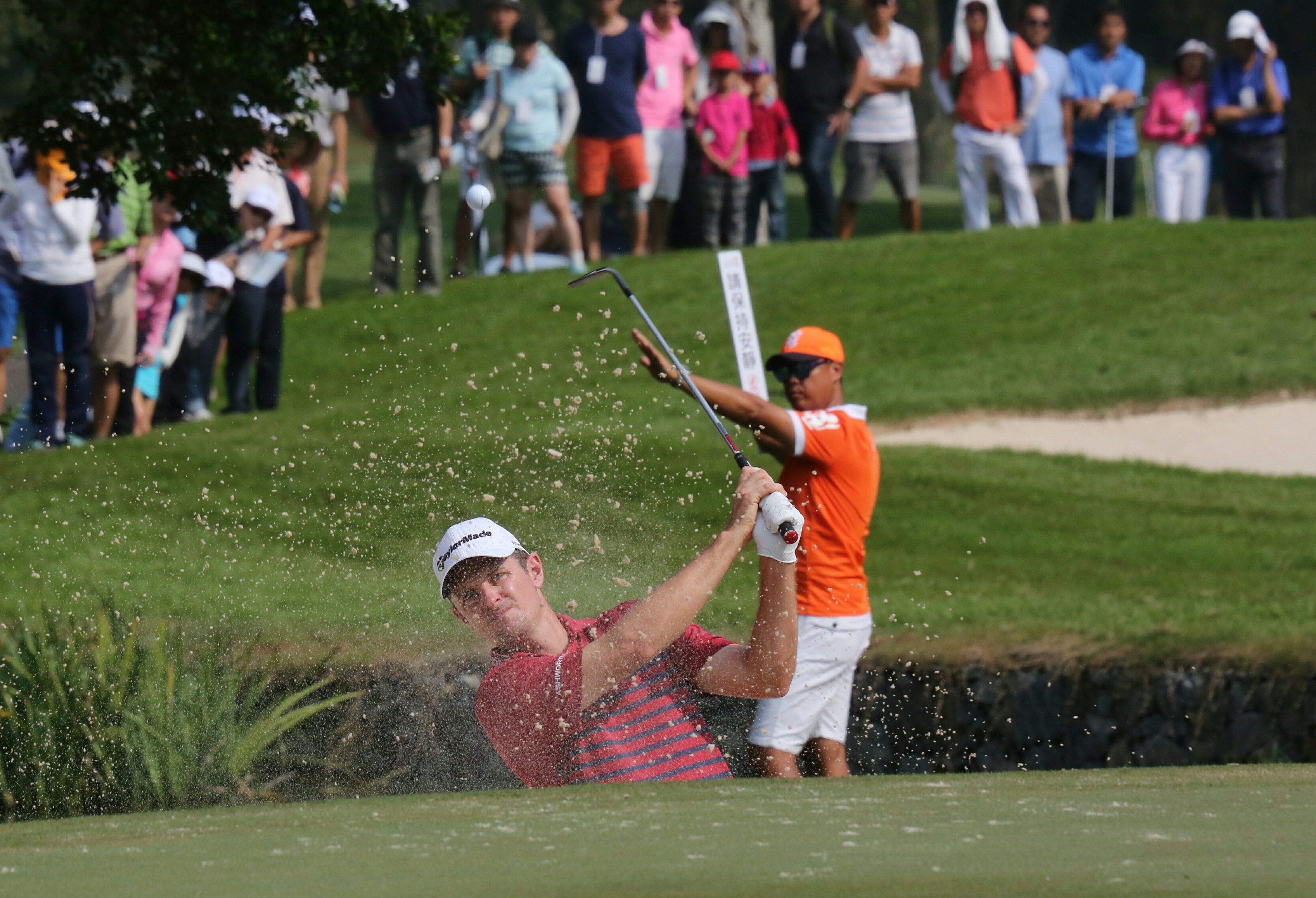 Justin Rose in action on day 2. Photos: Edward Wong