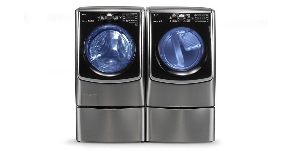The LG TWIN Wash System showcased at CES 2015.