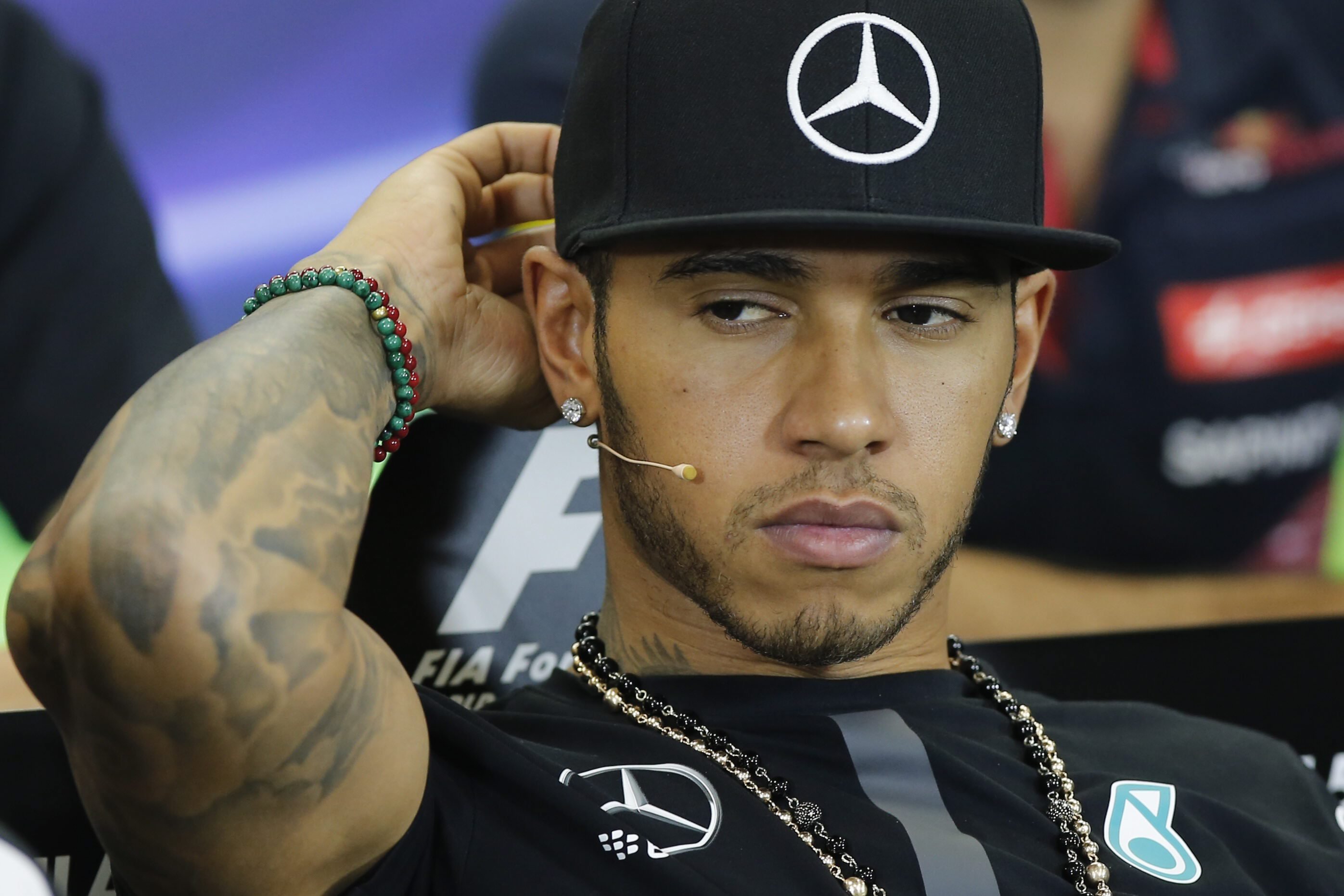 Lewis Hamilton says he doesn't care about Rosberg's hopes. Photo: EPA