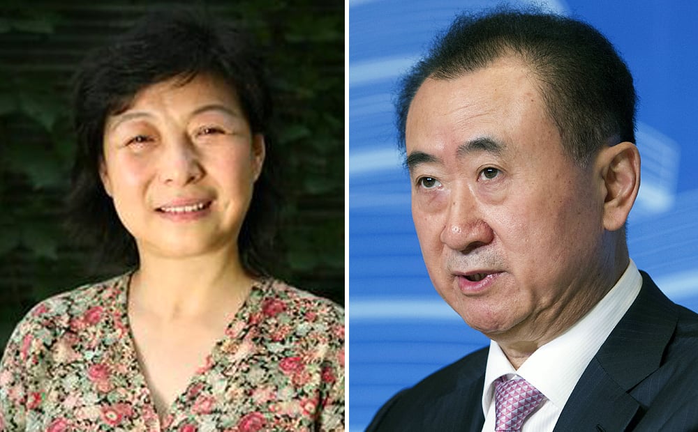 Wang Jianlin (right) said Xi's elder sister, Qi Qiaoqiao (left), and her husband Deng Jiagui once invested in Dalian Wanda Commercial Properties but sold their stake before the firm went public last year. Photos: Simon Song, SCMP Pictures