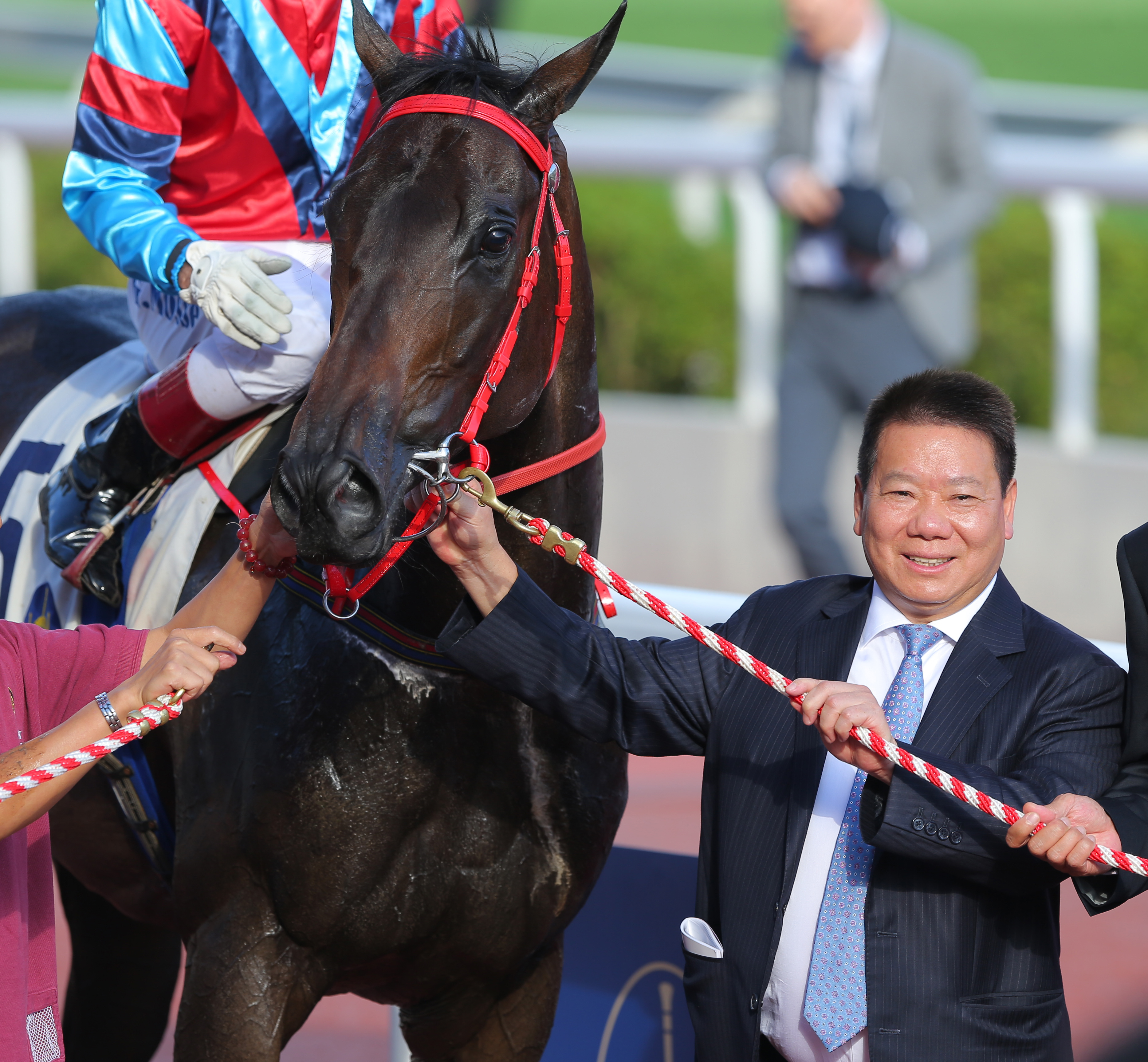 Manfred Man was relieved after Motif finally broke through for his first win. Photo: Kenneth Chan